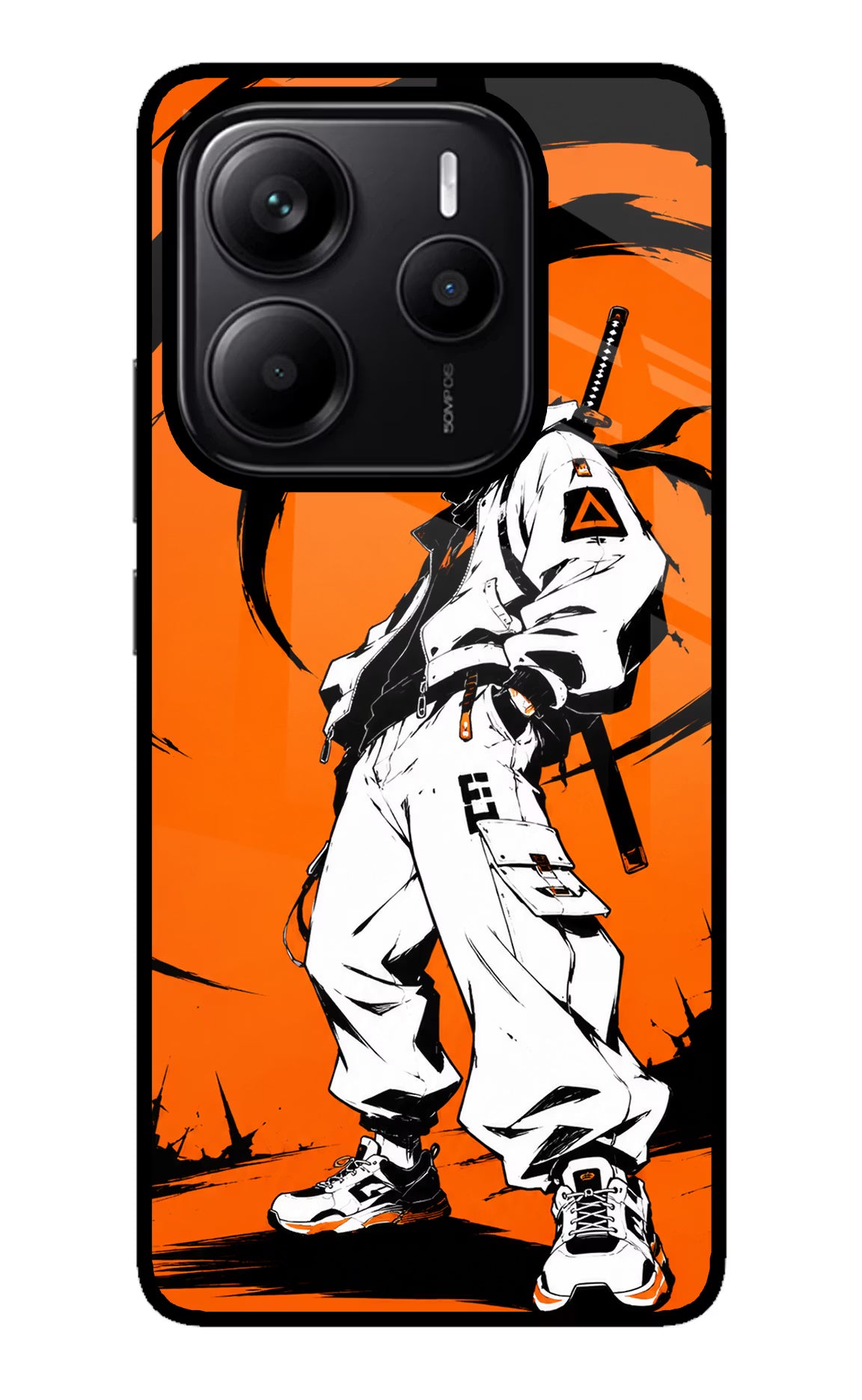 Street Samurai Redmi Note 14 5G Glass Case - Street Samurai Redmi Note 14 5G Glass Case Street Samurai Redmi Note 14 5G Glass Case