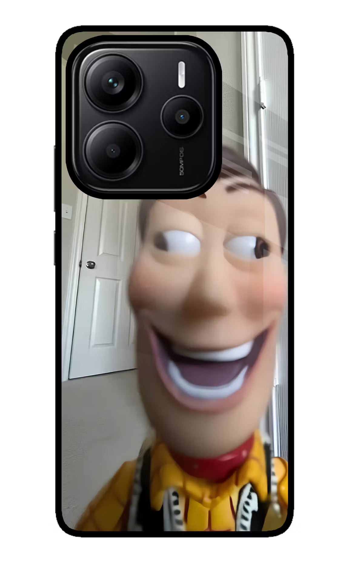 Side Eye Woody Redmi Note 14 5G Glass Case - Side Eye Woody Redmi Note 14 5G Glass Case Side Eye Woody Redmi Note 14 5G Glass Case
