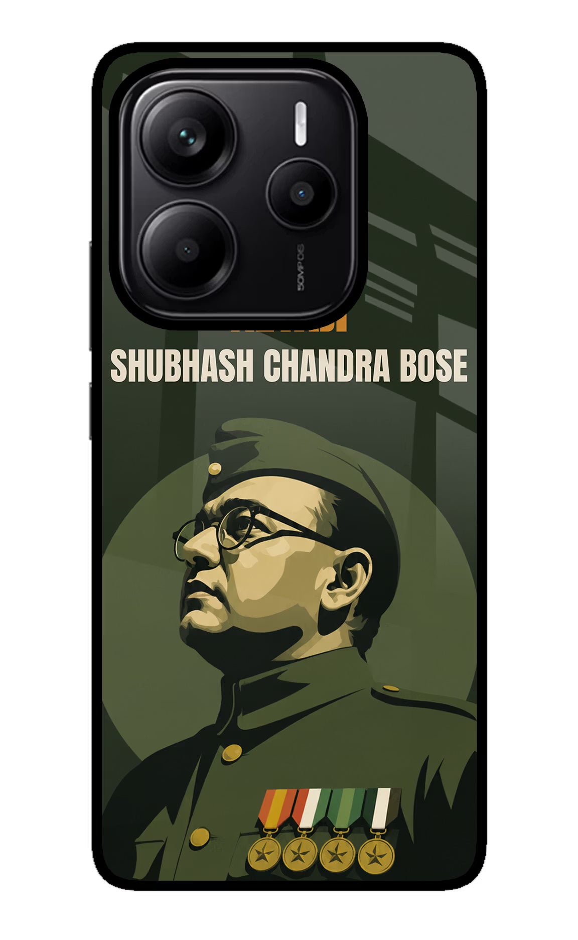 Netaji Legacy Redmi Note 14 5G Glass Case - Netaji Legacy Redmi Note 14 5G Glass Case Netaji Legacy Redmi Note 14 5G Glass Case