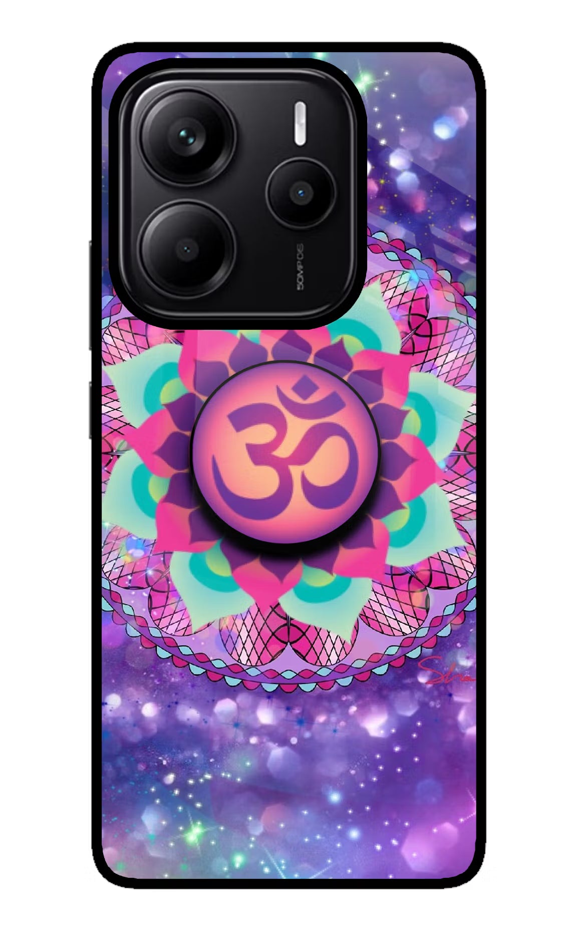 Om Purple Redmi Note 14 5G Pop Case by Casekaro