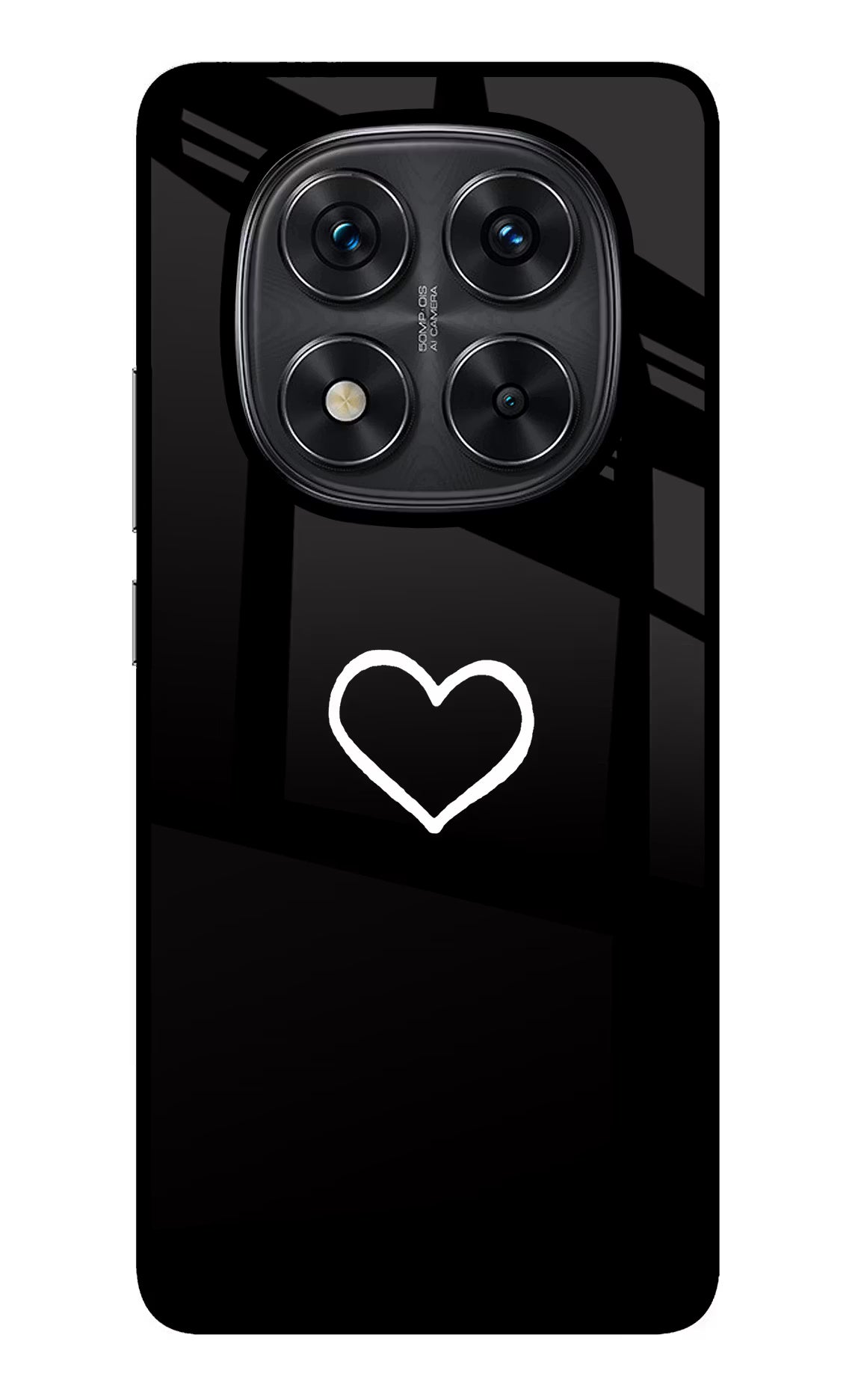 Heart Redmi Note 14 Pro 5G Glass Case Back Cover by Casekaro