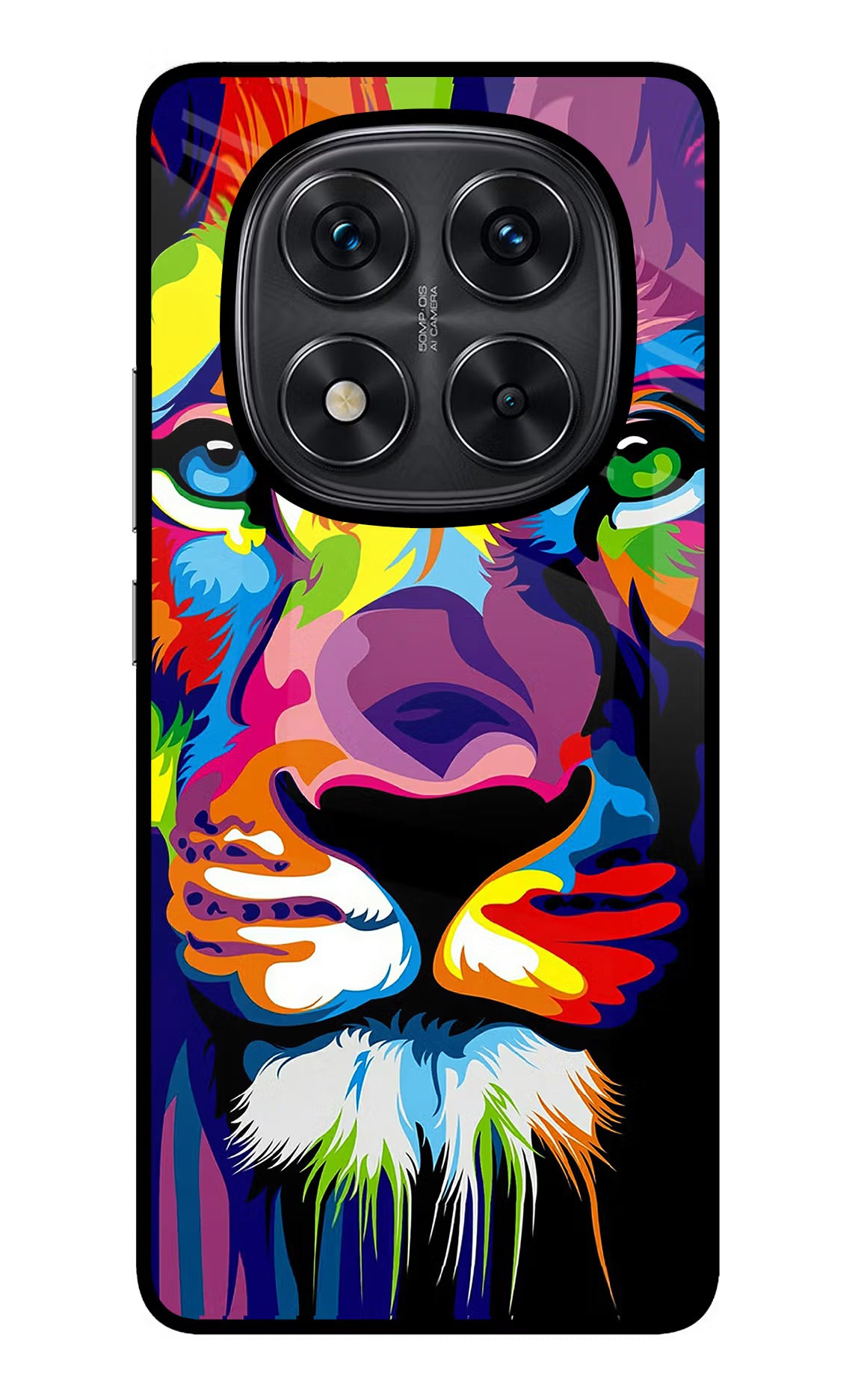Lion Redmi Note 14 Pro 5G Back Cover - Lion Redmi Note 14 Pro 5G Glass Case Back Cover by Casekaro Lion Redmi Note 14 Pro 5G Glass Case Back Cover by Casekaro