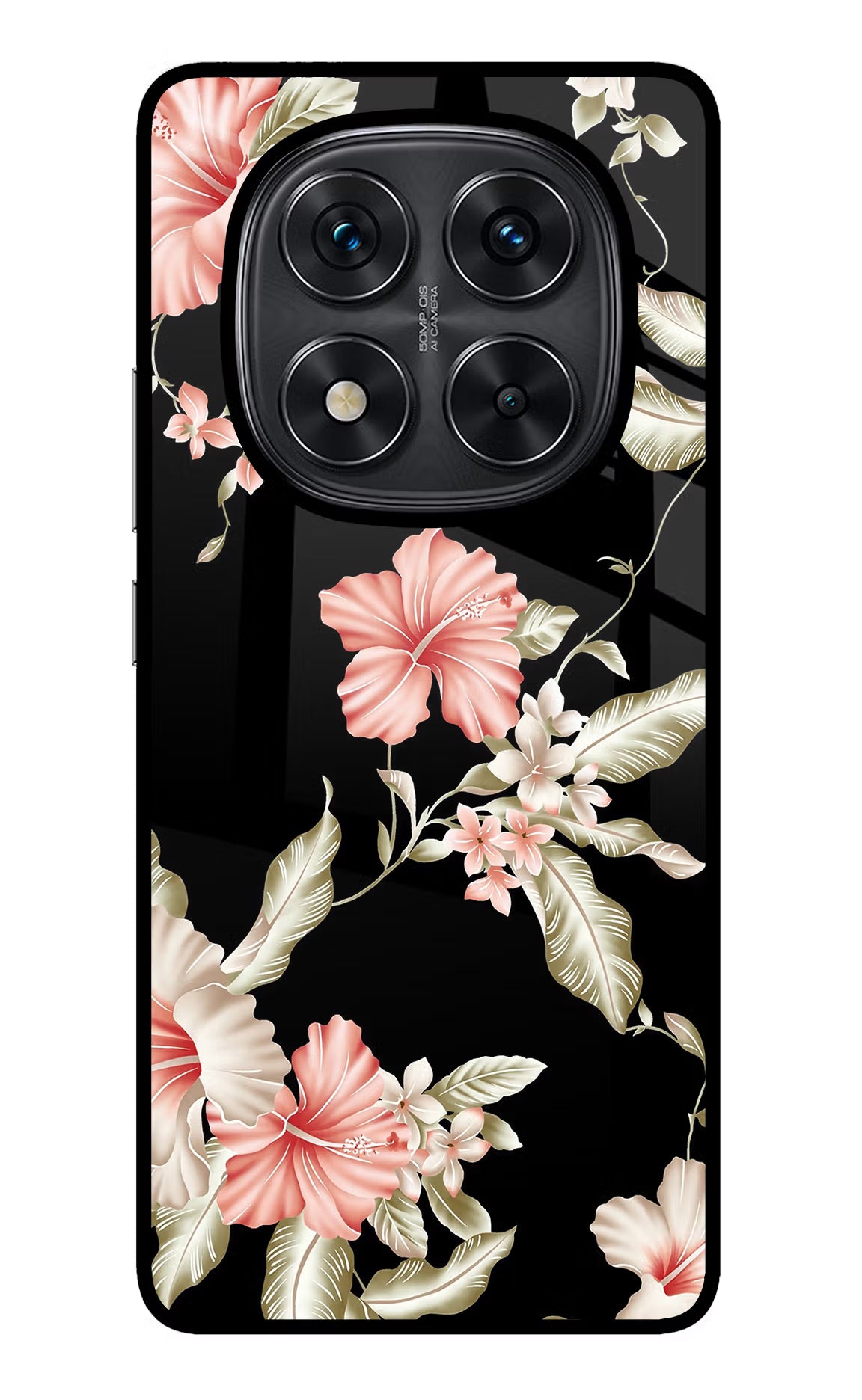 Flowers Redmi Note 14 Pro 5G Glass Case - Flowers Redmi Note 14 Pro 5G Glass Case Flowers Redmi Note 14 Pro 5G Glass Case