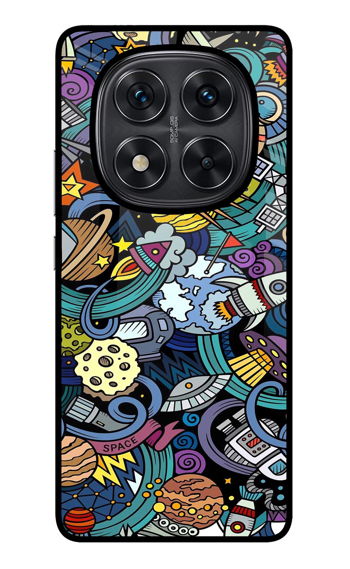 Space Abstract Redmi Note 14 Pro 5G Back Cover - Space Abstract Redmi Note 14 Pro 5G Glass Case Back Cover by Casekaro Space Abstract Redmi Note 14 Pro 5G Glass Case Back Cover by Casekaro