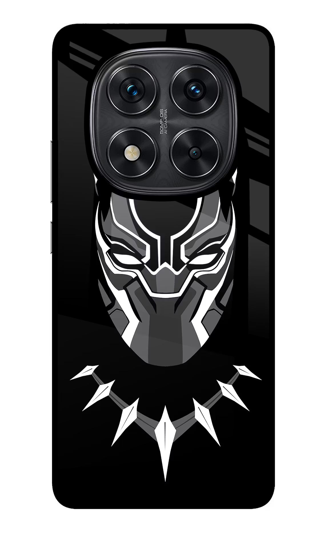 Black Panther Redmi Note 14 Pro 5G Back Cover - Black Panther Redmi Note 14 Pro 5G Glass Case Back Cover by Casekaro Black Panther Redmi Note 14 Pro 5G Glass Case Back Cover by Casekaro