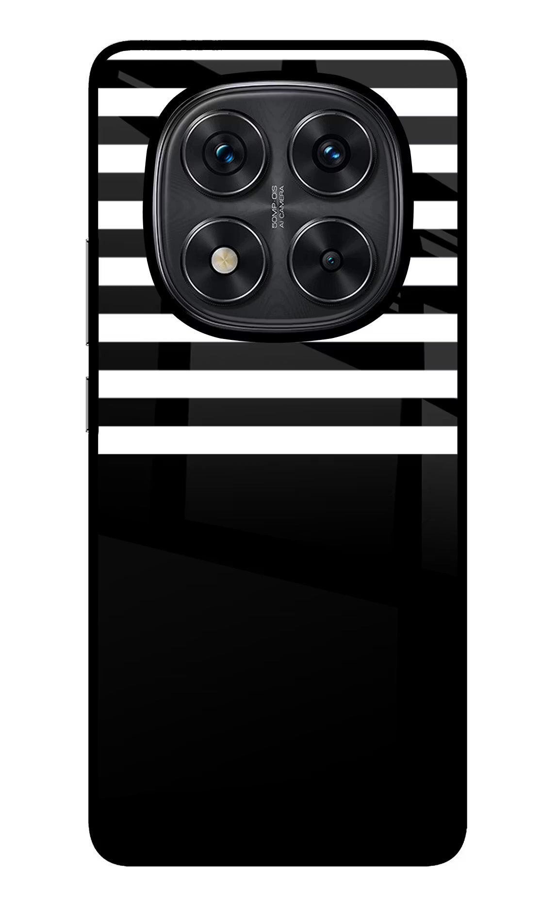 Black and White Print Redmi Note 14 Pro 5G Glass Case - Black and White Print Redmi Note 14 Pro 5G Glass Case Black and White Print Redmi Note 14 Pro 5G Glass Case