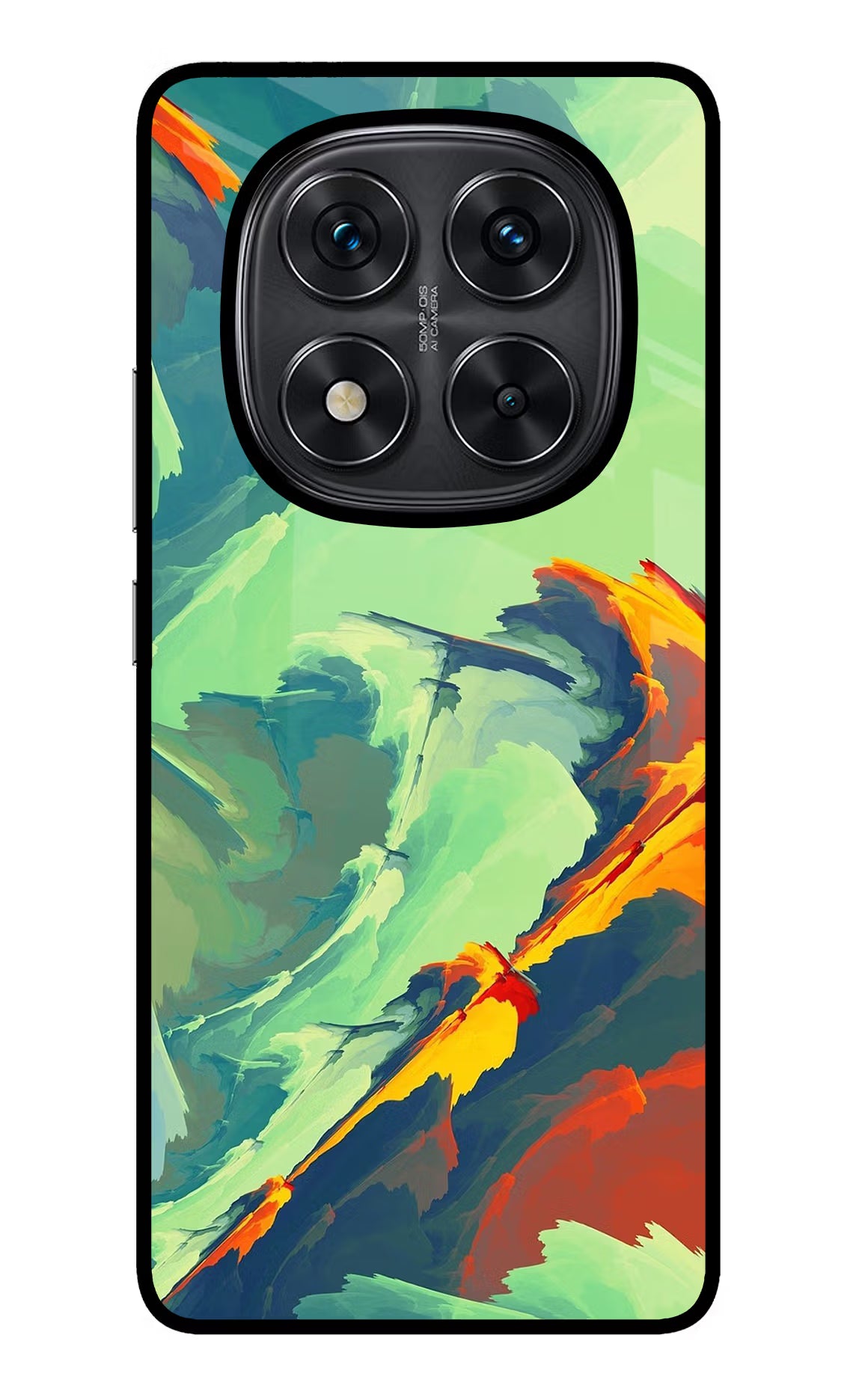 Paint Art Redmi Note 14 Pro 5G Glass Case Back Cover by Casekaro