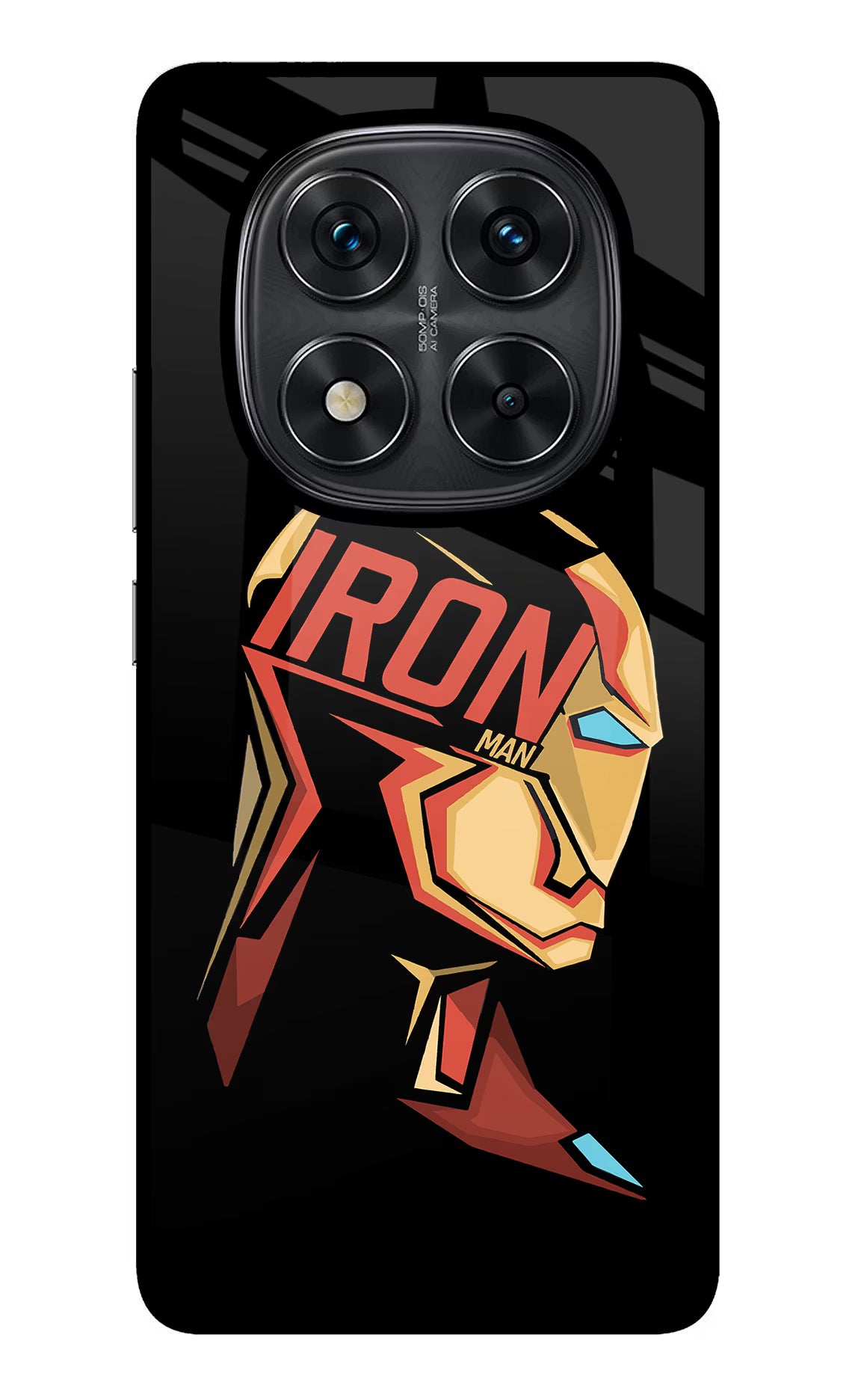 IronMan Redmi Note 14 Pro 5G Glass Case - IronMan Redmi Note 14 Pro 5G Glass Case IronMan Redmi Note 14 Pro 5G Glass Case