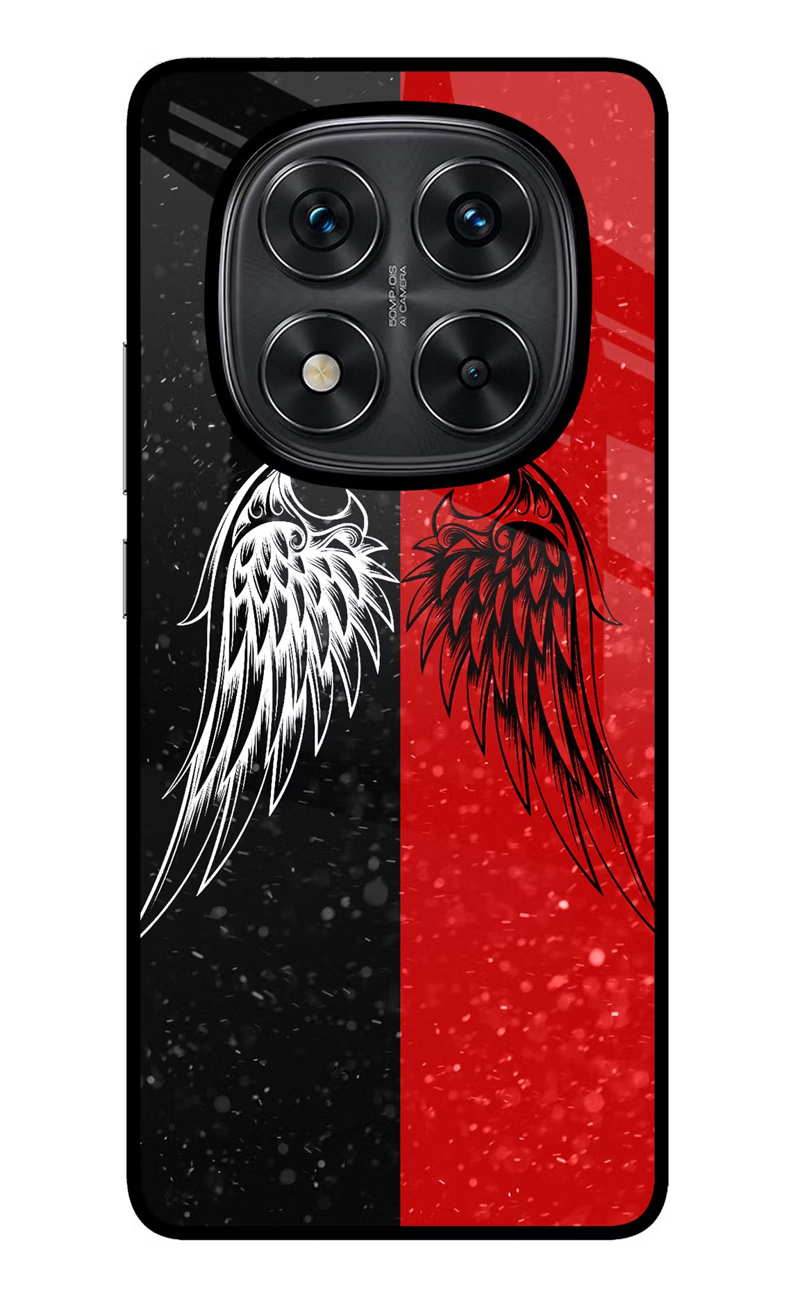 Wings Redmi Note 14 Pro 5G Glass Case - Wings Redmi Note 14 Pro 5G Glass Case Wings Redmi Note 14 Pro 5G Glass Case