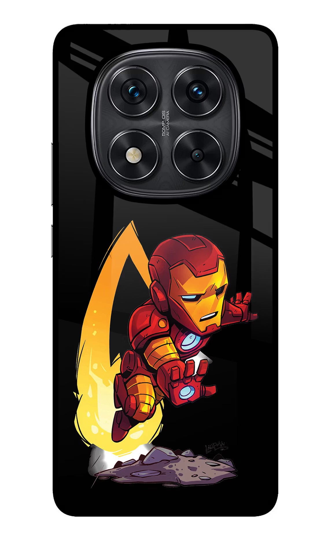 IronMan Redmi Note 14 Pro 5G Glass Case - IronMan Redmi Note 14 Pro 5G Glass Case IronMan Redmi Note 14 Pro 5G Glass Case