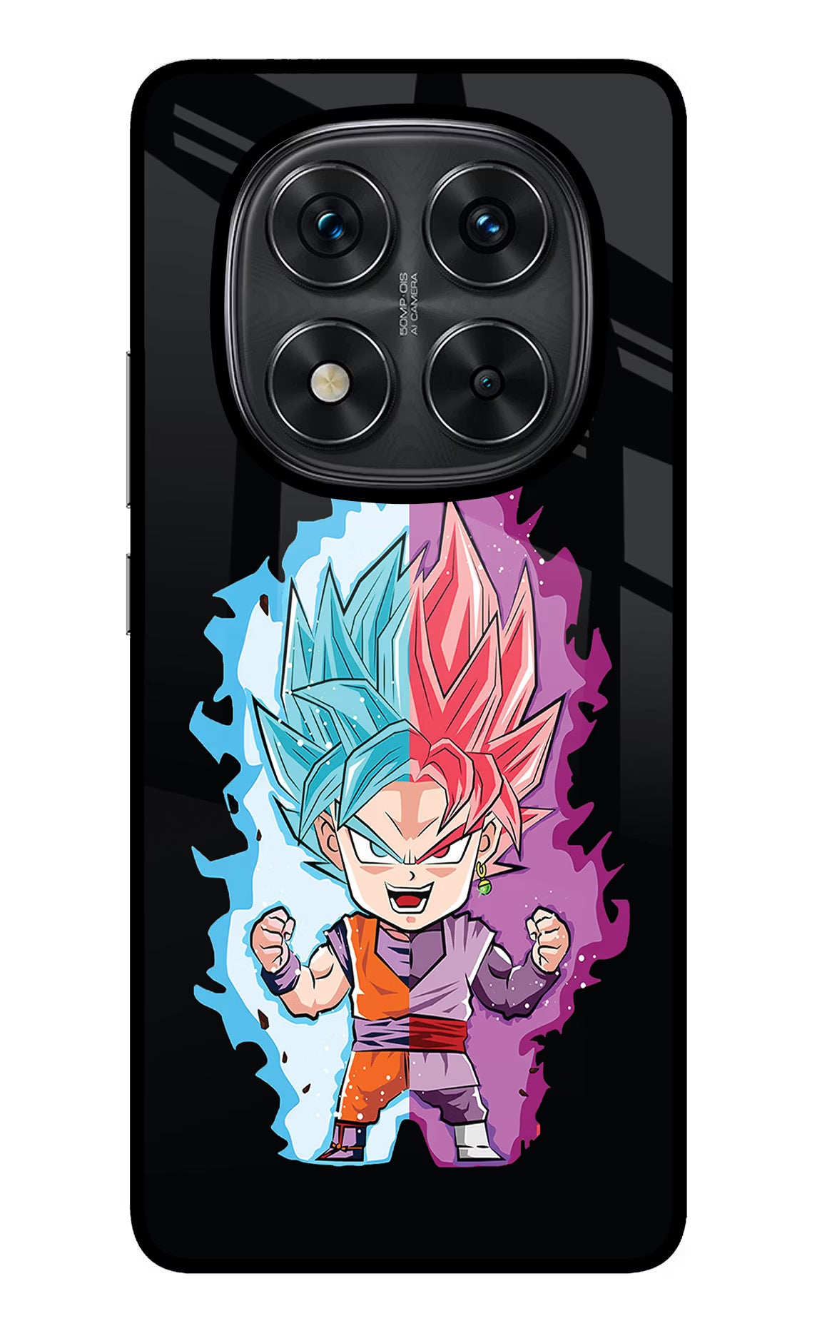 Chota Goku Redmi Note 14 Pro 5G Back Cover - Chota Goku Redmi Note 14 Pro 5G Glass Case Back Cover by Casekaro Chota Goku Redmi Note 14 Pro 5G Glass Case Back Cover by Casekaro