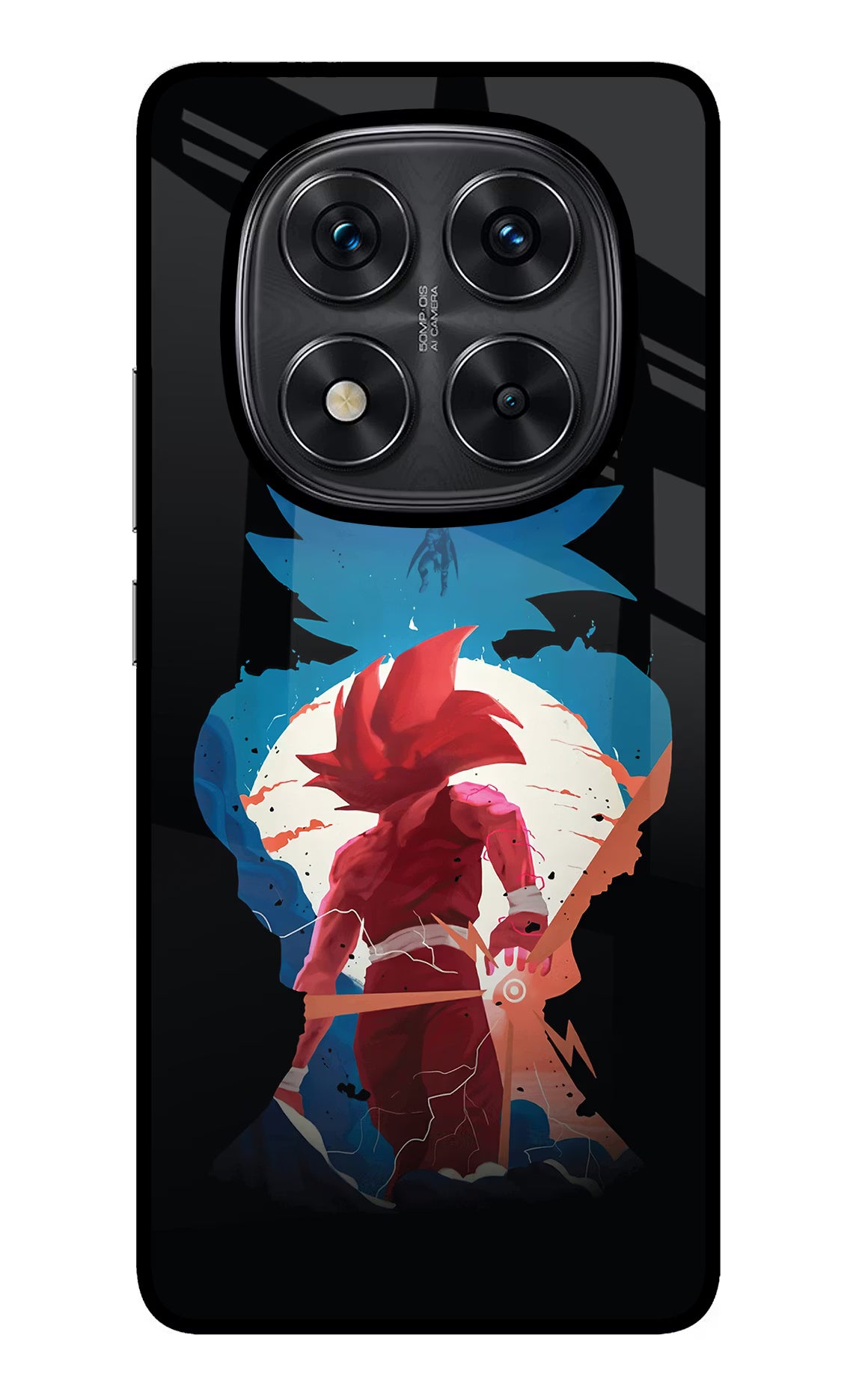 Goku Redmi Note 14 Pro 5G Glass Case Back Cover by Casekaro