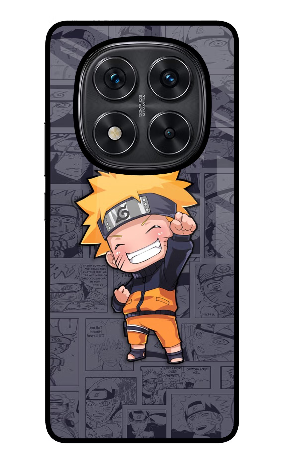 Chota Naruto Redmi Note 14 Pro 5G Glass Case - Chota Naruto Redmi Note 14 Pro 5G Glass Case Chota Naruto Redmi Note 14 Pro 5G Glass Case