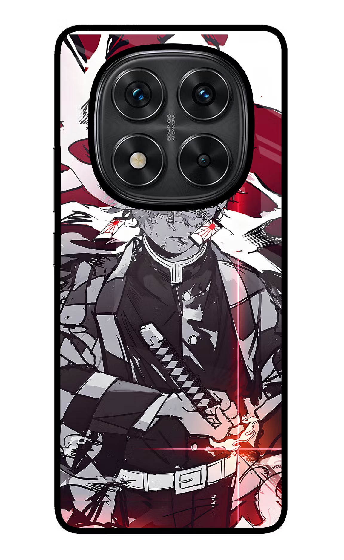 Demon Slayer Redmi Note 14 Pro 5G Glass Case - Demon Slayer Redmi Note 14 Pro 5G Glass Case Demon Slayer Redmi Note 14 Pro 5G Glass Case