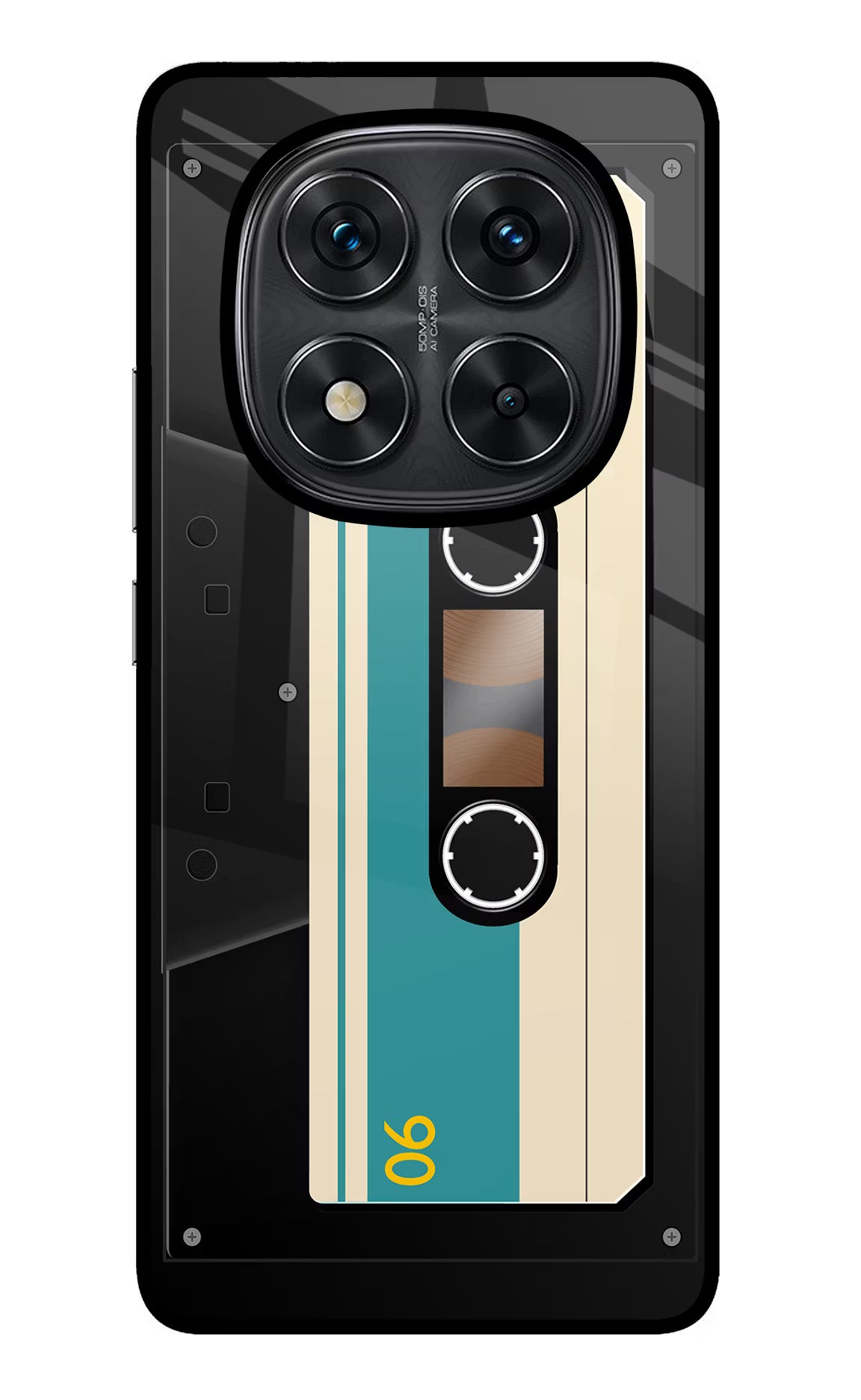 Cassette Redmi Note 14 Pro 5G Glass Case - Cassette Redmi Note 14 Pro 5G Glass Case Cassette Redmi Note 14 Pro 5G Glass Case