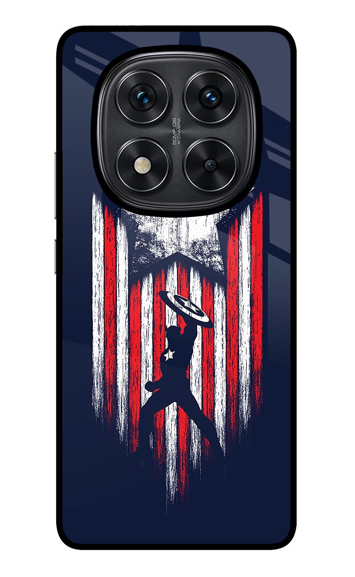 Captain America Marvel Art Redmi Note 14 Pro 5G Glass Case - Captain America Marvel Art Redmi Note 14 Pro 5G Glass Case Captain America Marvel Art Redmi Note 14 Pro 5G Glass Case