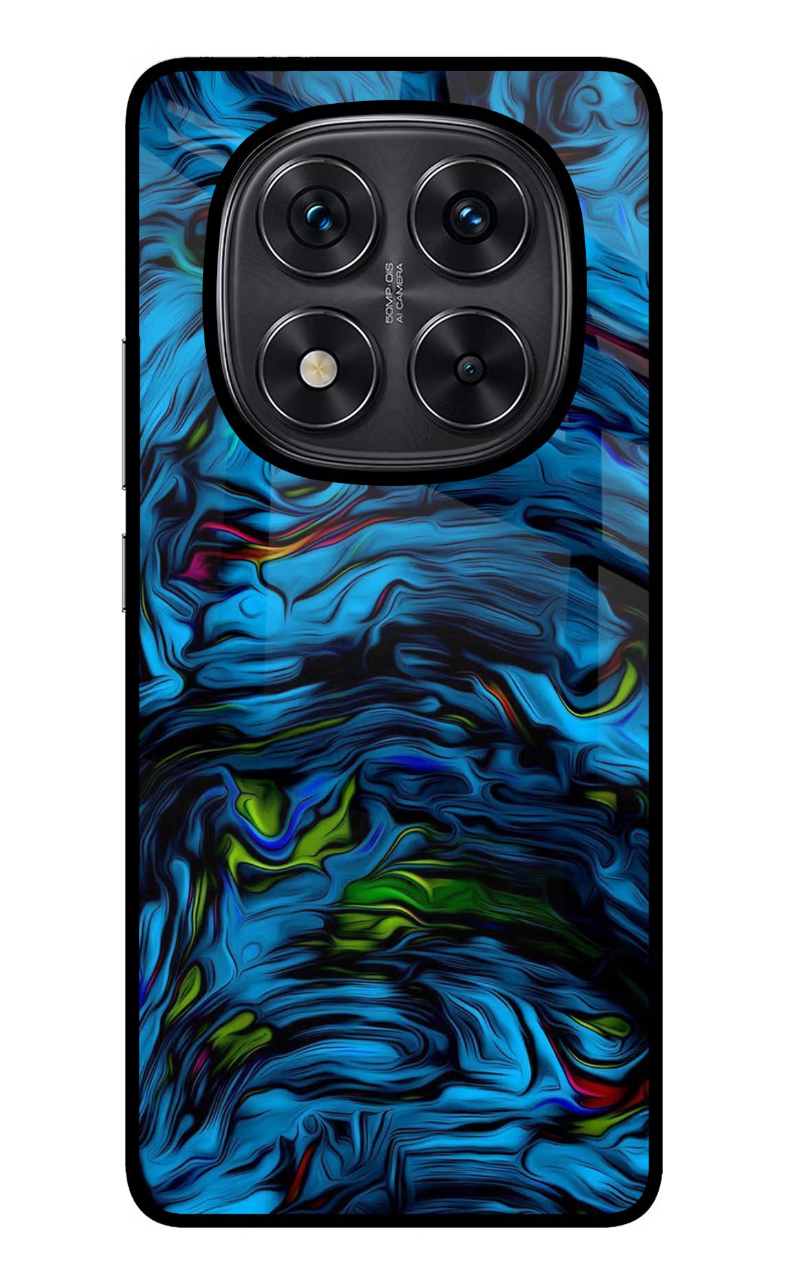 Dark Blue Abstract Redmi Note 14 Pro 5G Glass Case - Dark Blue Abstract Redmi Note 14 Pro 5G Glass Case Dark Blue Abstract Redmi Note 14 Pro 5G Glass Case