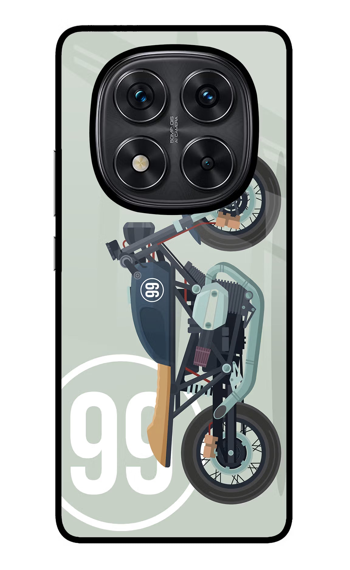 Classic Cafe Racer 99 Redmi Note 14 Pro 5G Glass Case - Classic Cafe Racer 99 Redmi Note 14 Pro 5G Glass Case Classic Cafe Racer 99 Redmi Note 14 Pro 5G Glass Case