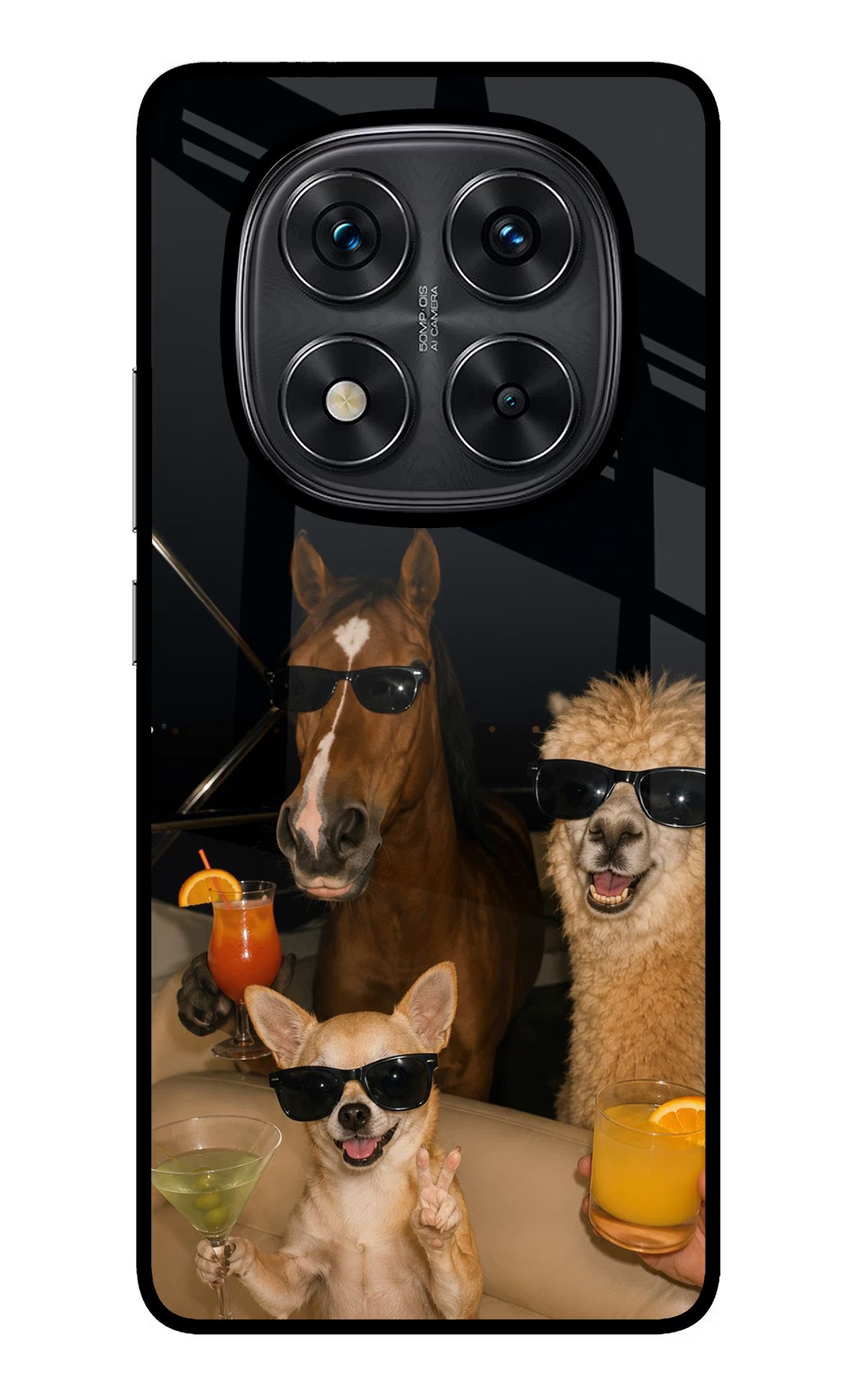 Party Squad Redmi Note 14 Pro 5G Glass Case - Party Squad Redmi Note 14 Pro 5G Glass Case Party Squad Redmi Note 14 Pro 5G Glass Case
