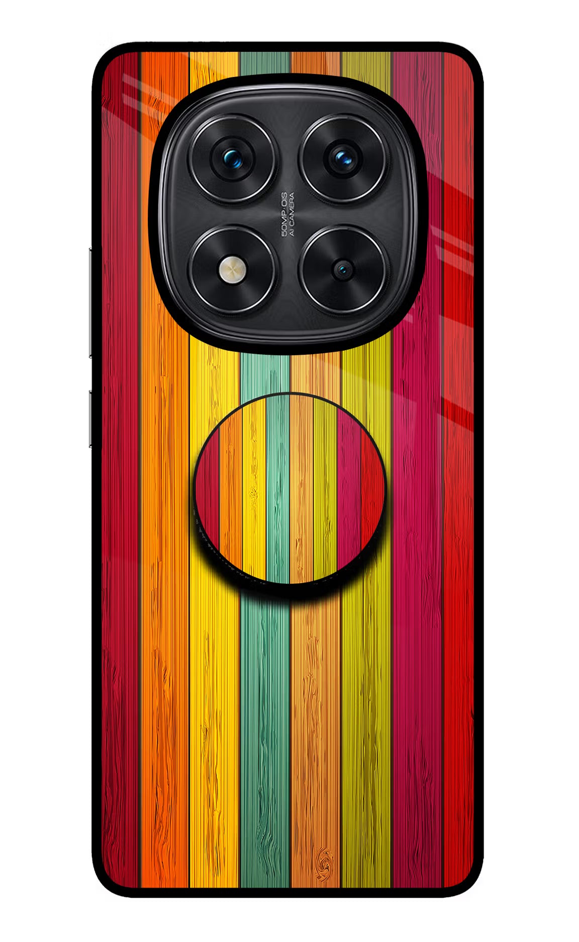 Multicolor Wooden Redmi Note 14 Pro 5G Pop Case by Casekaro
