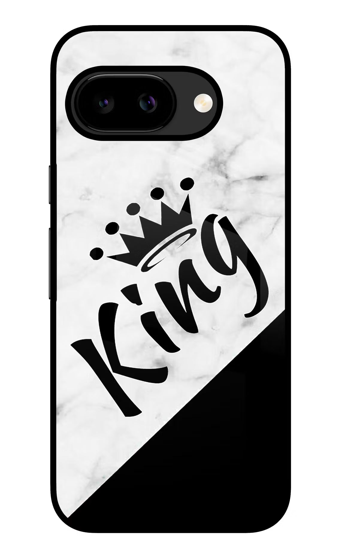 King Google Pixel 9A Glass Case - King Google Pixel 9A Glass Case King Google Pixel 9A Glass Case
