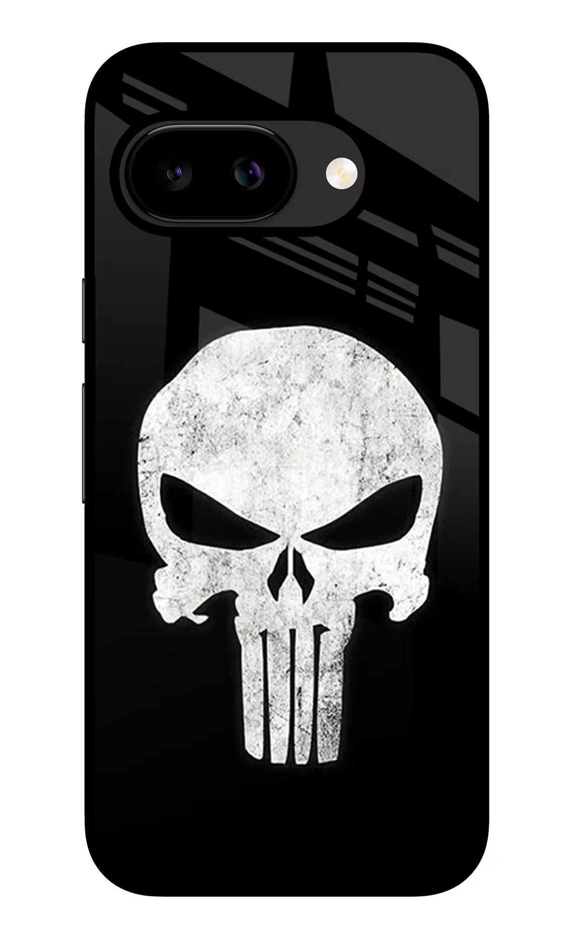 Punisher Skull Google Pixel 9A Glass Case - Punisher Skull Google Pixel 9A Glass Case Punisher Skull Google Pixel 9A Glass Case