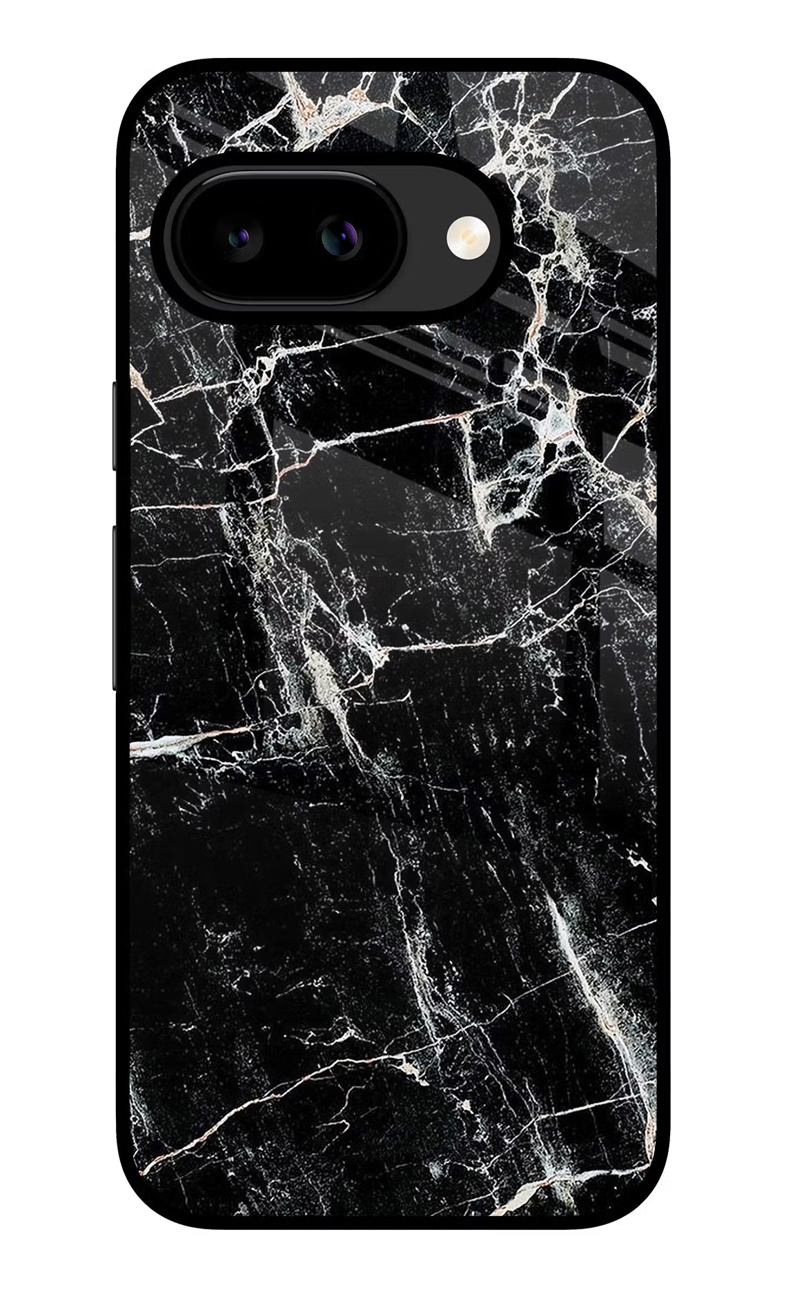 Black Marble Texture Google Pixel 9A Glass Case - Black Marble Texture Google Pixel 9A Glass Case Black Marble Texture Google Pixel 9A Glass Case