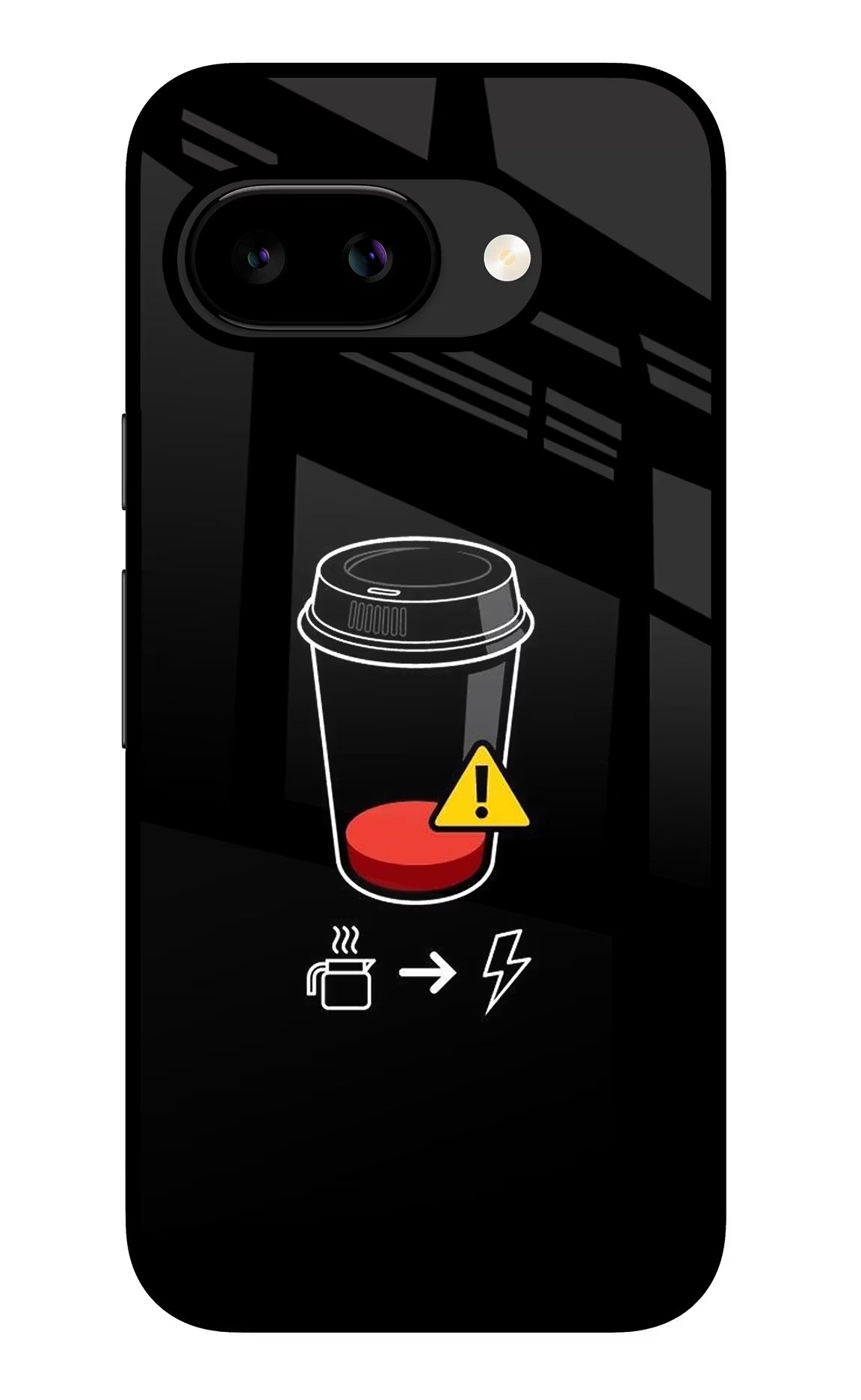 Coffee Google Pixel 9A Glass Case - Coffee Google Pixel 9A Glass Case Coffee Google Pixel 9A Glass Case