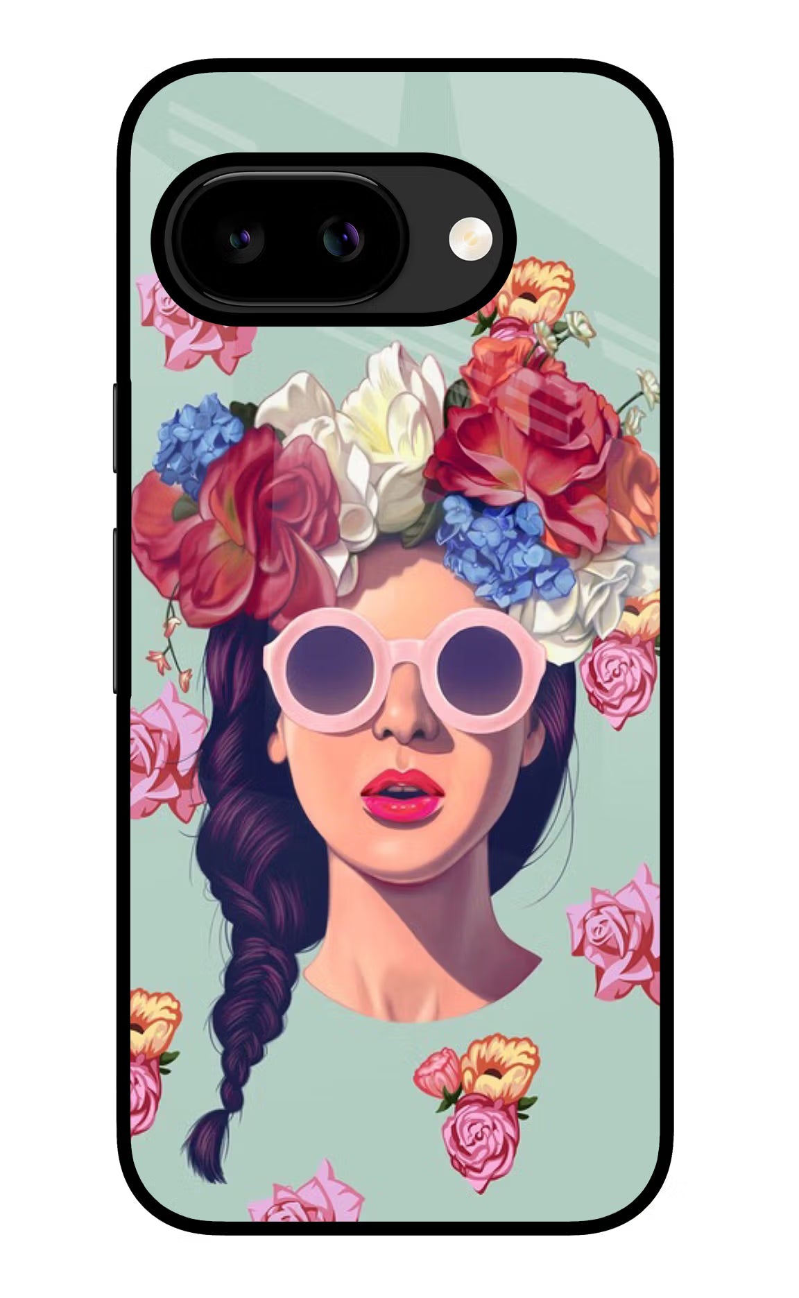 Pretty Girl Google Pixel 9A Glass Case - Pretty Girl Google Pixel 9A Glass Case Pretty Girl Google Pixel 9A Glass Case