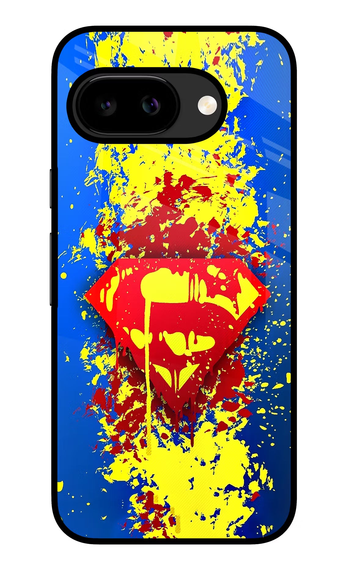 Superman logo Google Pixel 9A Glass Case - Superman logo Google Pixel 9A Glass Case Superman logo Google Pixel 9A Glass Case
