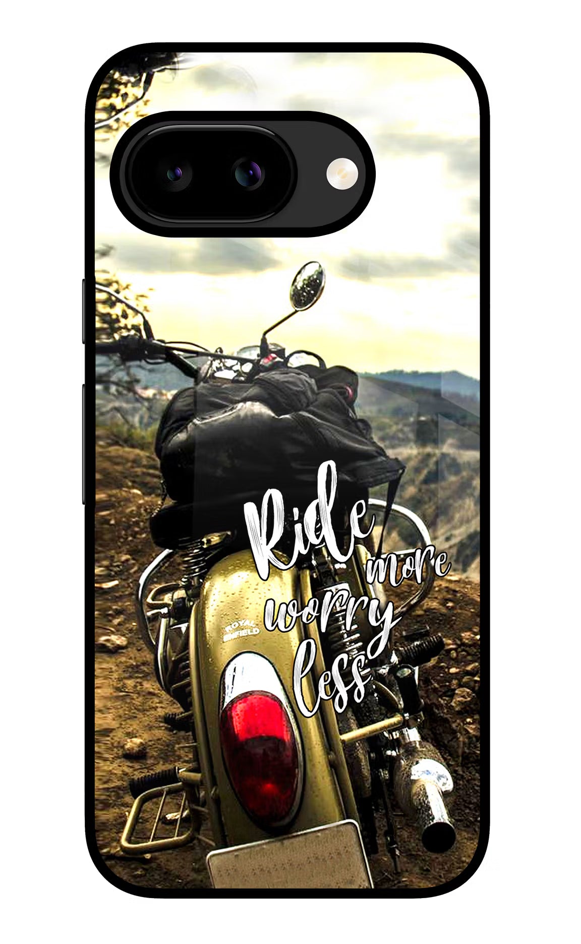 Ride More Worry Less Google Pixel 9A Glass Case - Ride More Worry Less Google Pixel 9A Glass Case Ride More Worry Less Google Pixel 9A Glass Case