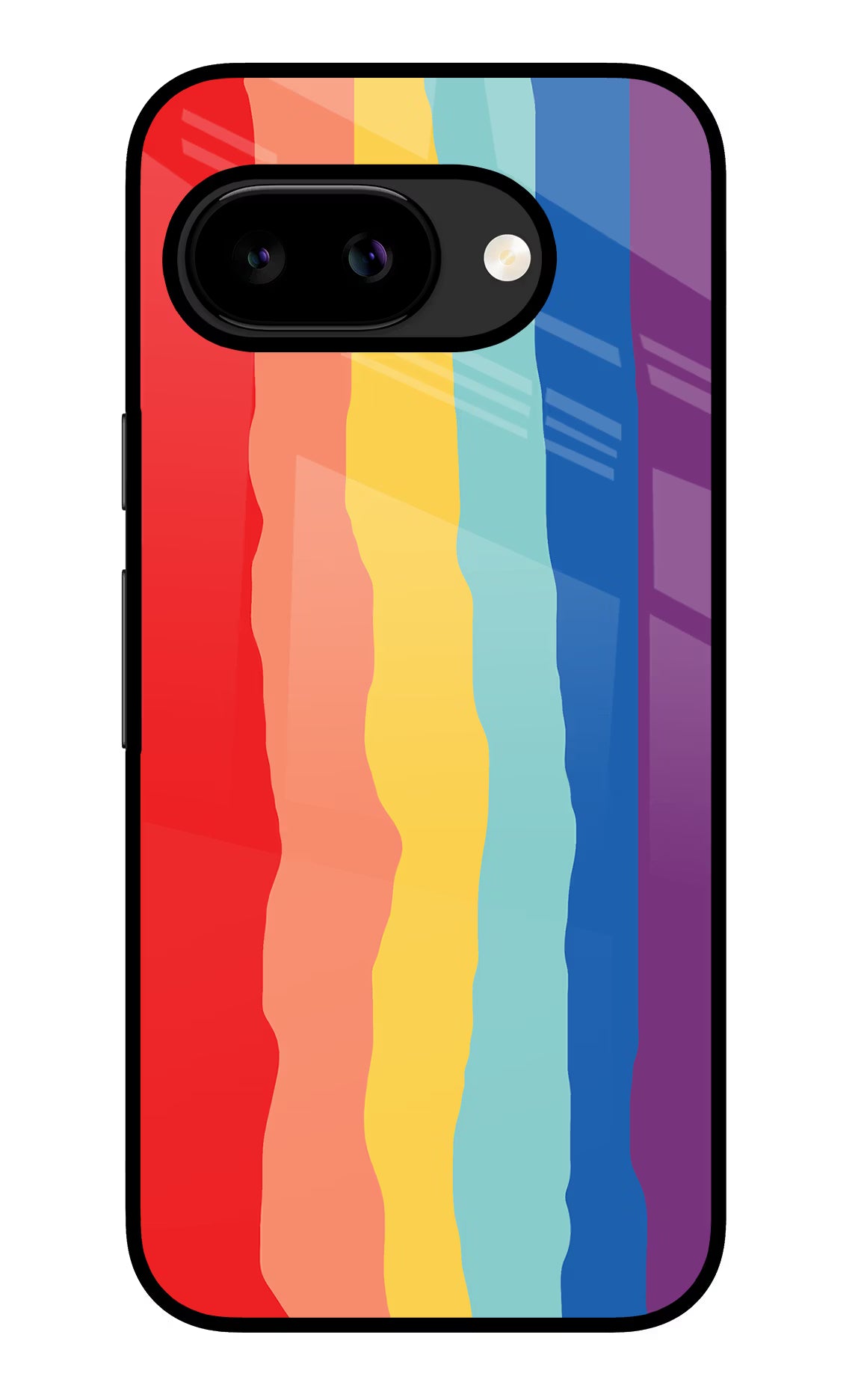 Rainbow Google Pixel 9A Glass Case - Rainbow Google Pixel 9A Glass Case Rainbow Google Pixel 9A Glass Case
