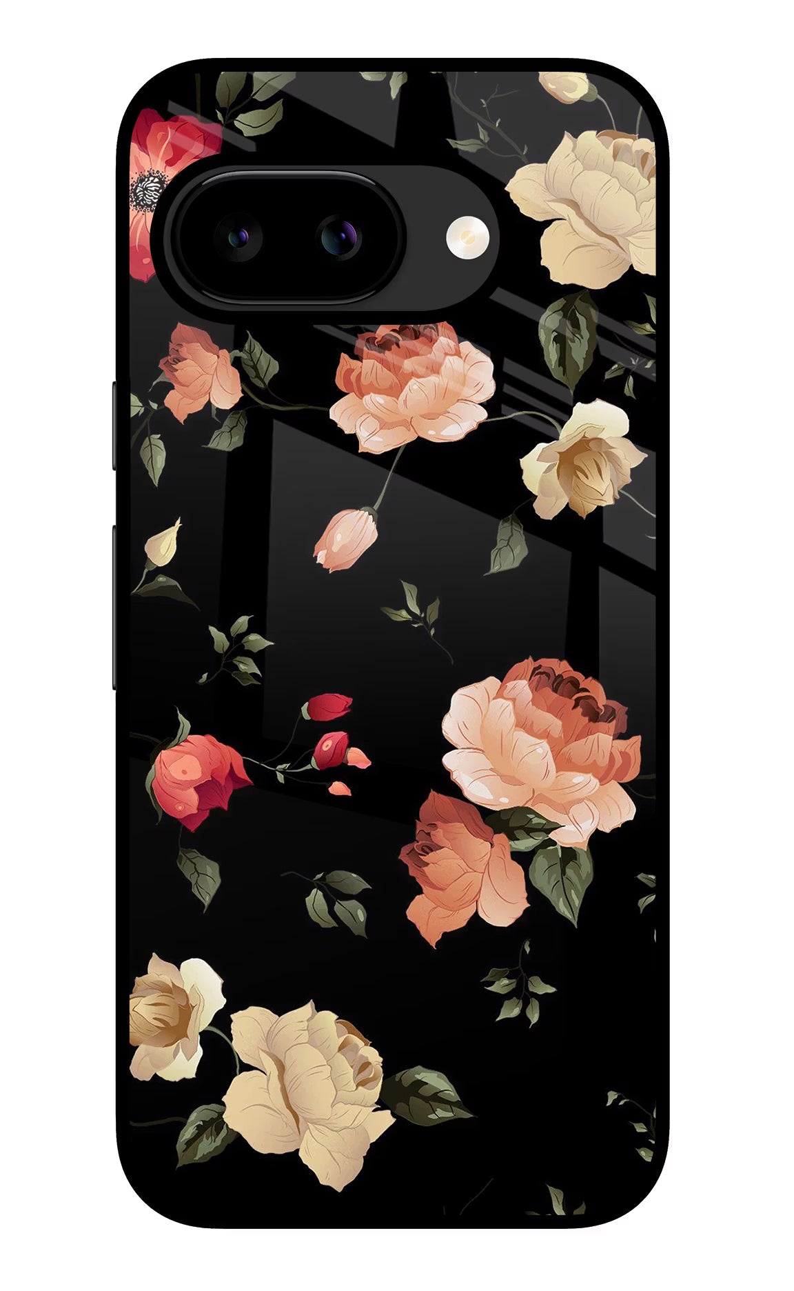 Flowers Google Pixel 9A Glass Case - Flowers Google Pixel 9A Glass Case Flowers Google Pixel 9A Glass Case