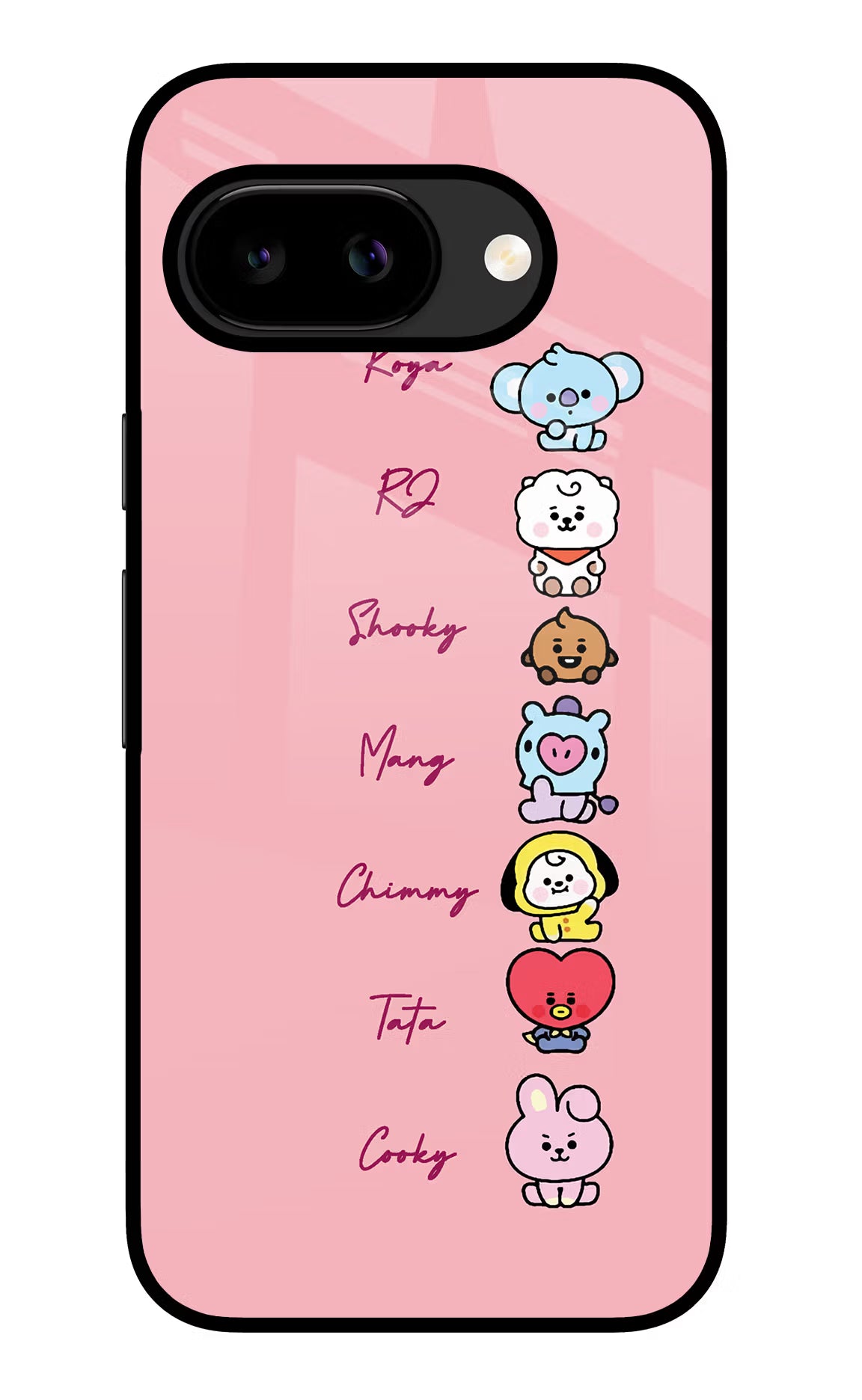 BTS names Google Pixel 9A Glass Case - BTS names Google Pixel 9A Glass Case BTS names Google Pixel 9A Glass Case