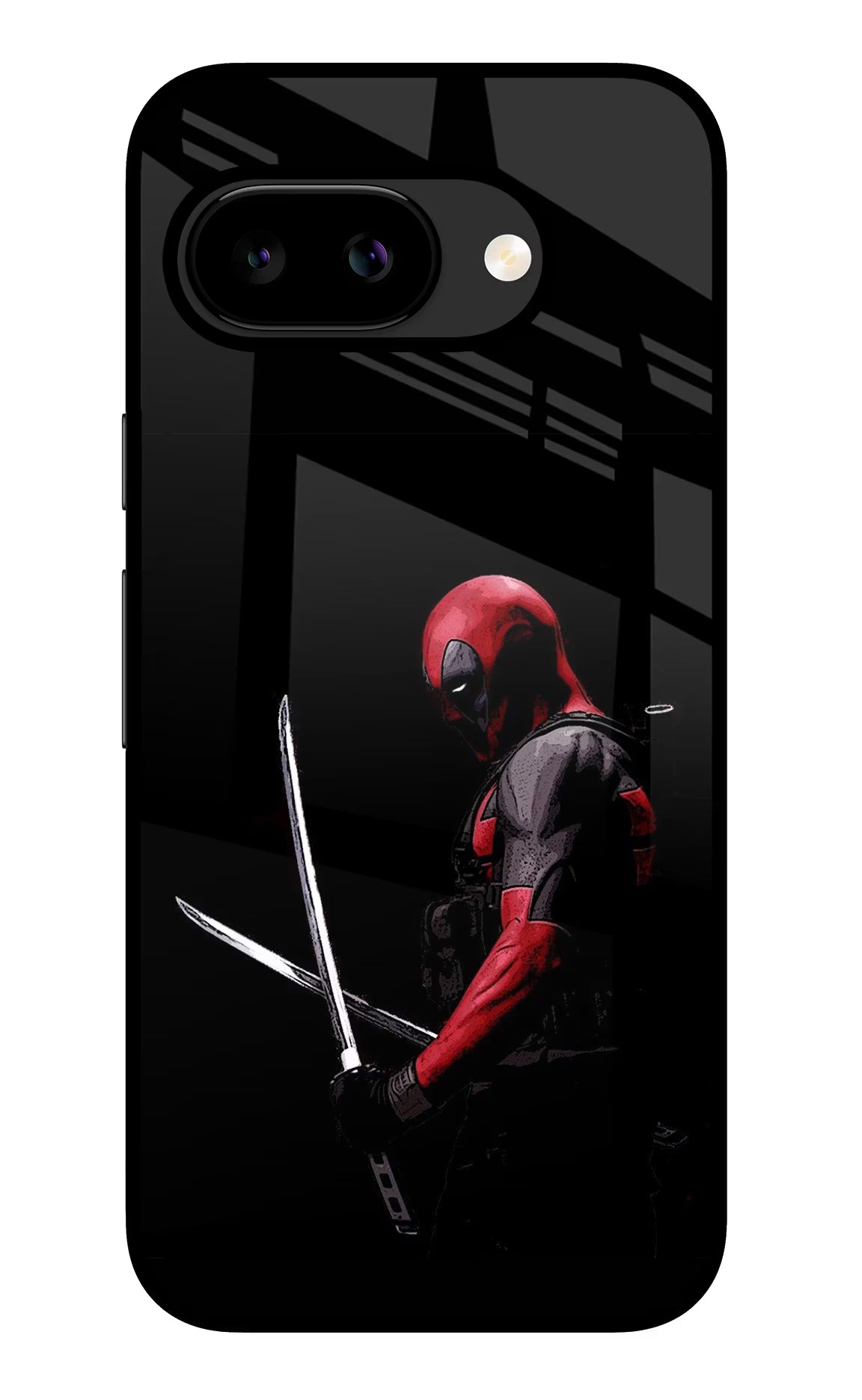 Deadpool Google Pixel 9A Glass Case - Deadpool Google Pixel 9A Glass Case Deadpool Google Pixel 9A Glass Case