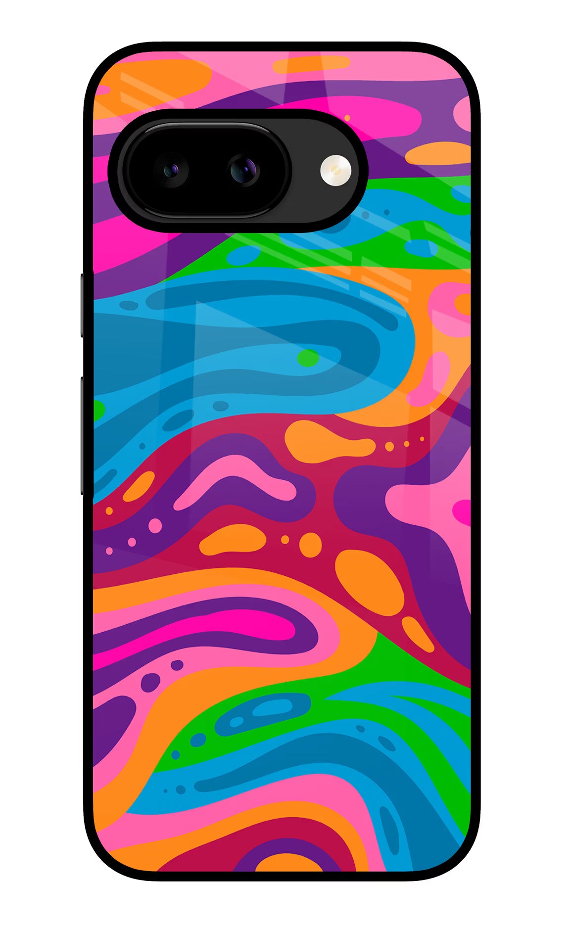 Trippy Pattern Google Pixel 9A Glass Case - Trippy Pattern Google Pixel 9A Glass Case Trippy Pattern Google Pixel 9A Glass Case