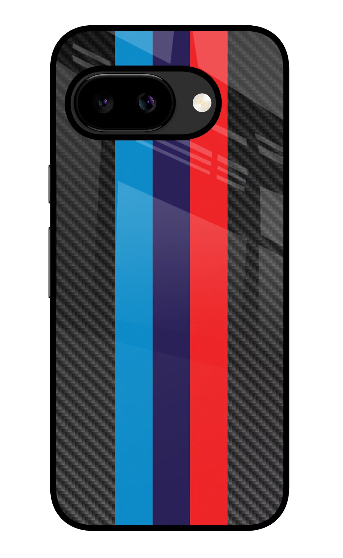 BMW Stripes Pattern Google Pixel 9A Glass Case - BMW Stripes Pattern Google Pixel 9A Glass Case BMW Stripes Pattern Google Pixel 9A Glass Case
