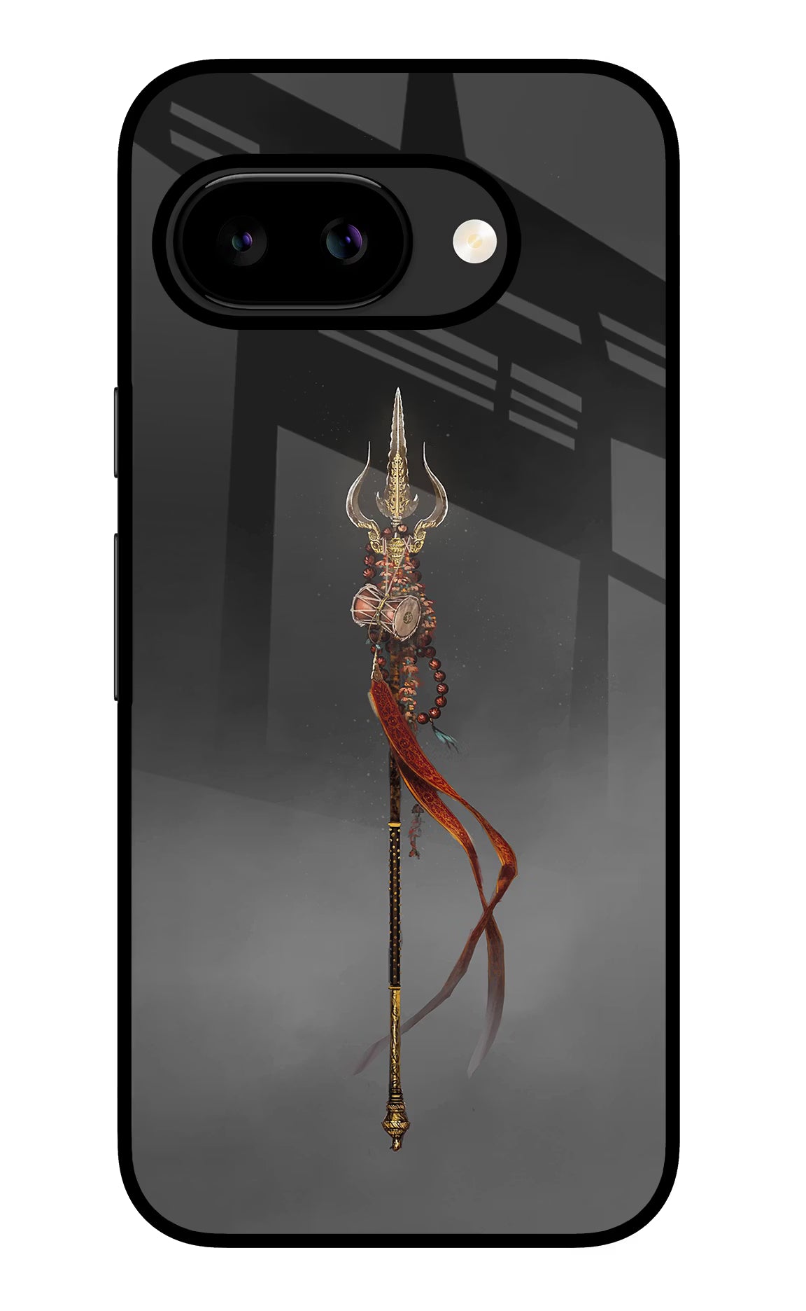 Shiv Trishul Google Pixel 9A Glass Case - Shiv Trishul Google Pixel 9A Glass Case Shiv Trishul Google Pixel 9A Glass Case