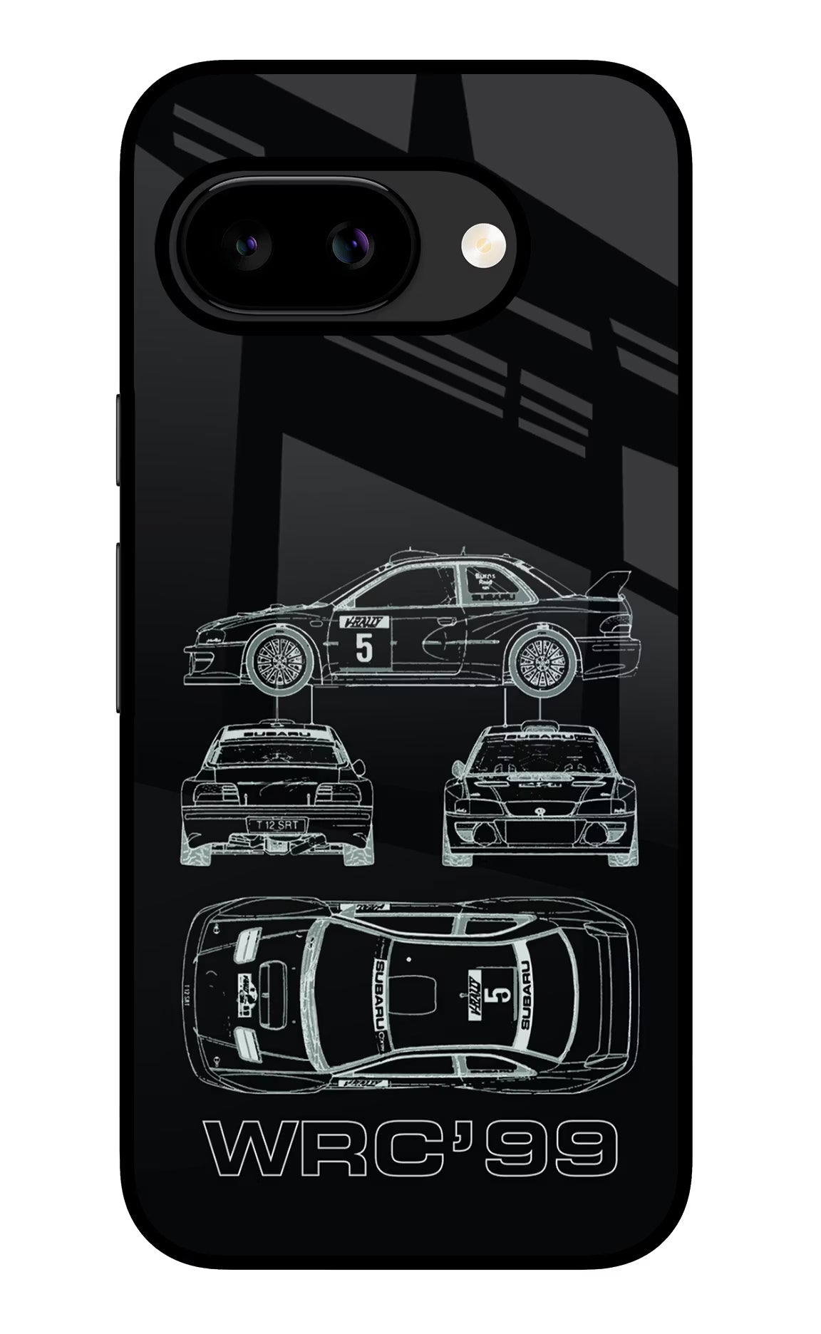 WRC'99 Google Pixel 9A Glass Case - WRC'99 Google Pixel 9A Glass Case WRC'99 Google Pixel 9A Glass Case
