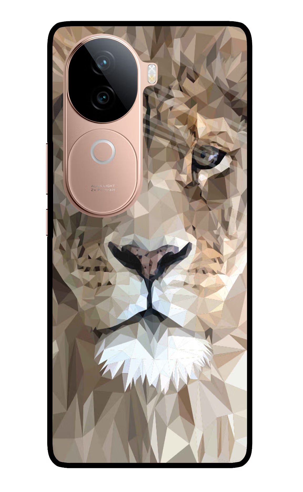 Lion Art IQOO Z9s 5G Glass Case - Lion Art IQOO Z9s 5G Glass Case Lion Art IQOO Z9s 5G Glass Case