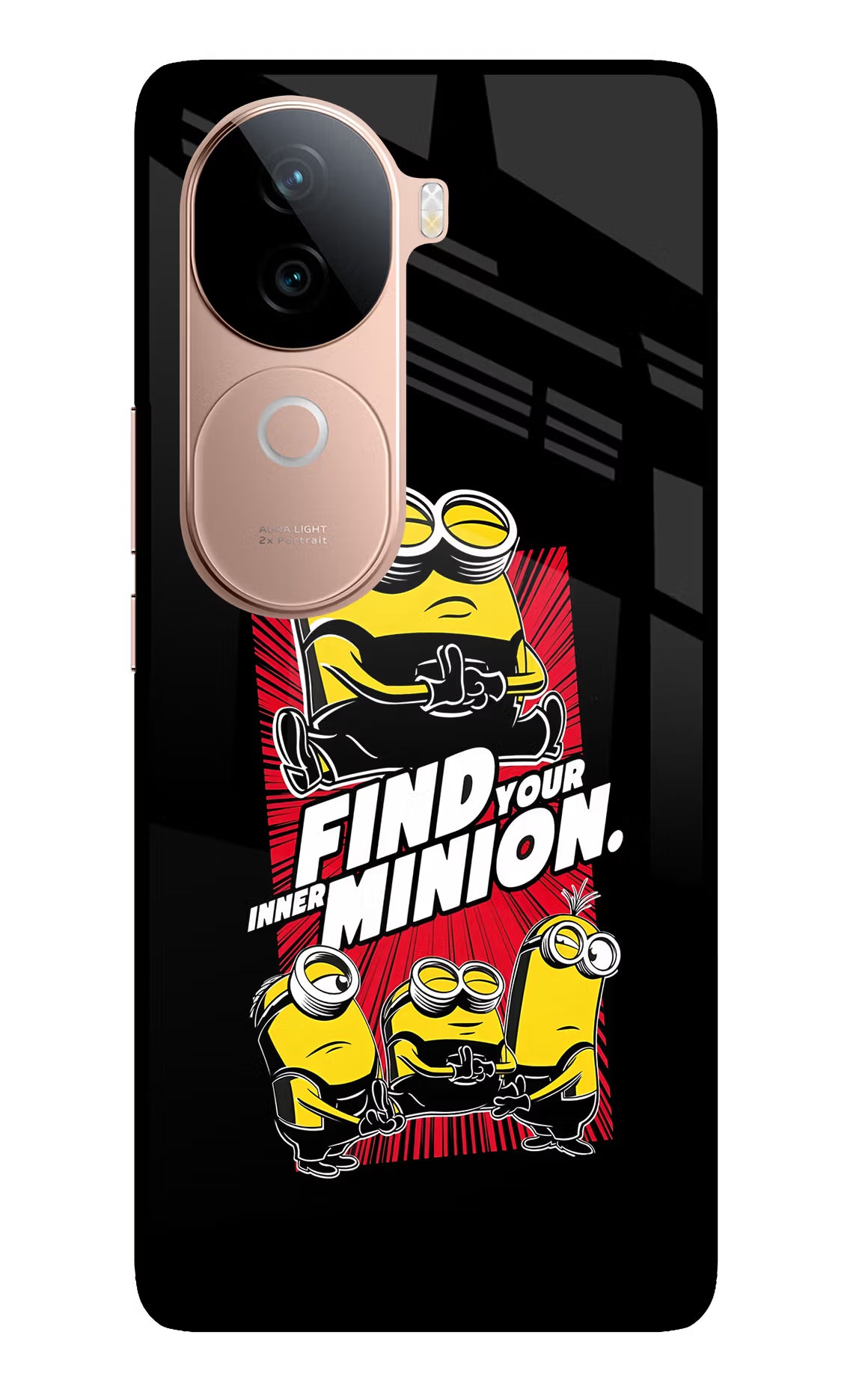 Find your inner Minion IQOO Z9s 5G Glass Case - Find your inner Minion IQOO Z9s 5G Glass Case Find your inner Minion IQOO Z9s 5G Glass Case