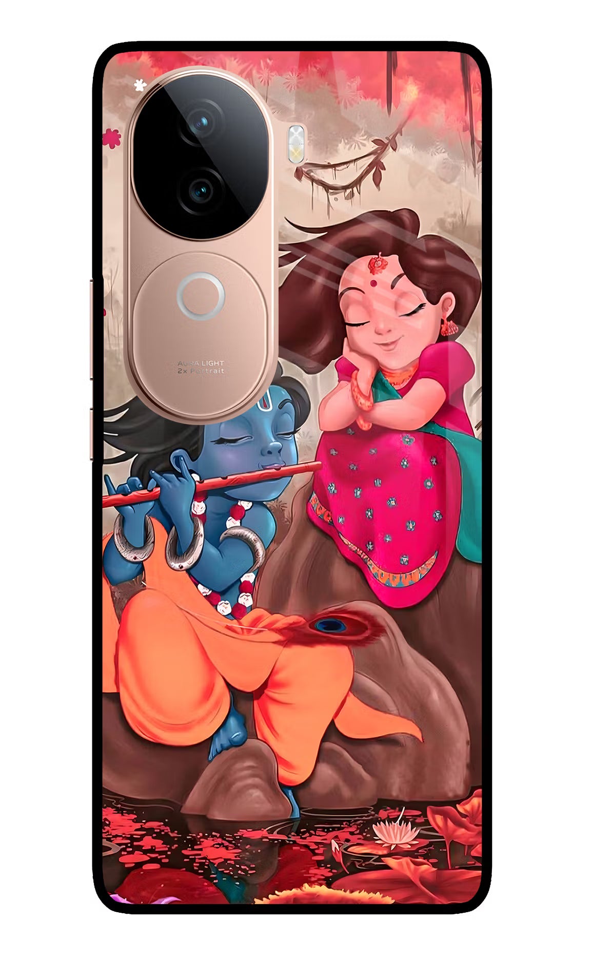 Radhe Krishna IQOO Z9s 5G Glass Case - Radhe Krishna IQOO Z9s 5G Glass Case Radhe Krishna IQOO Z9s 5G Glass Case