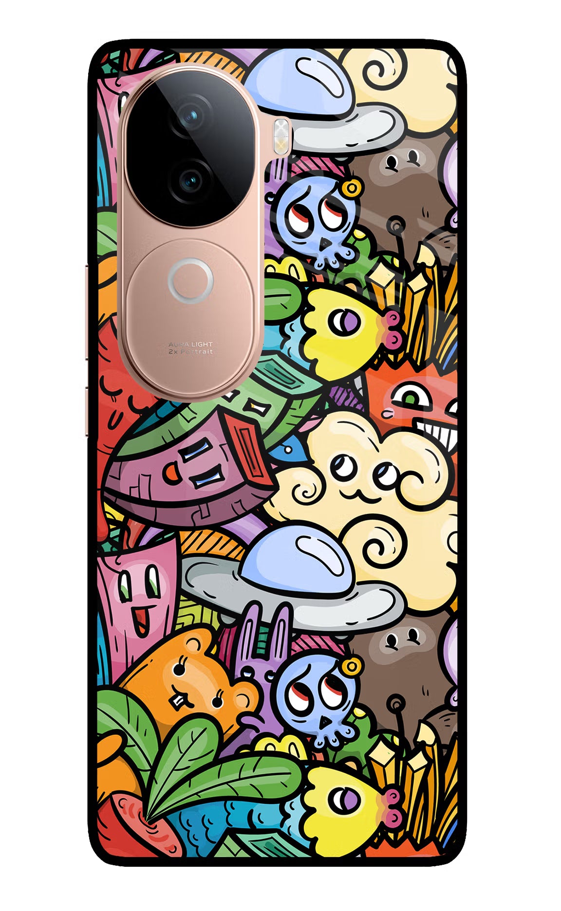 Veggie Doodle IQOO Z9s 5G Glass Case - Veggie Doodle IQOO Z9s 5G Glass Case Veggie Doodle IQOO Z9s 5G Glass Case