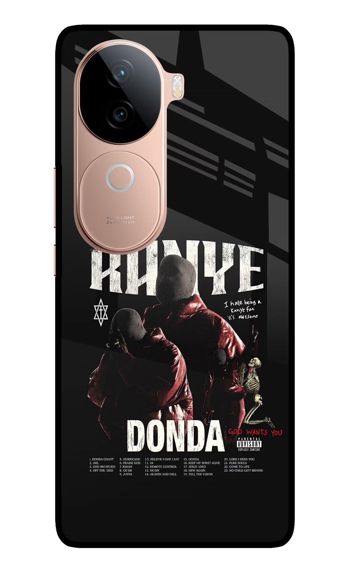 Donda Kanye West IQOO Z9s 5G Glass Case - Donda Kanye West IQOO Z9s 5G Glass Case Donda Kanye West IQOO Z9s 5G Glass Case