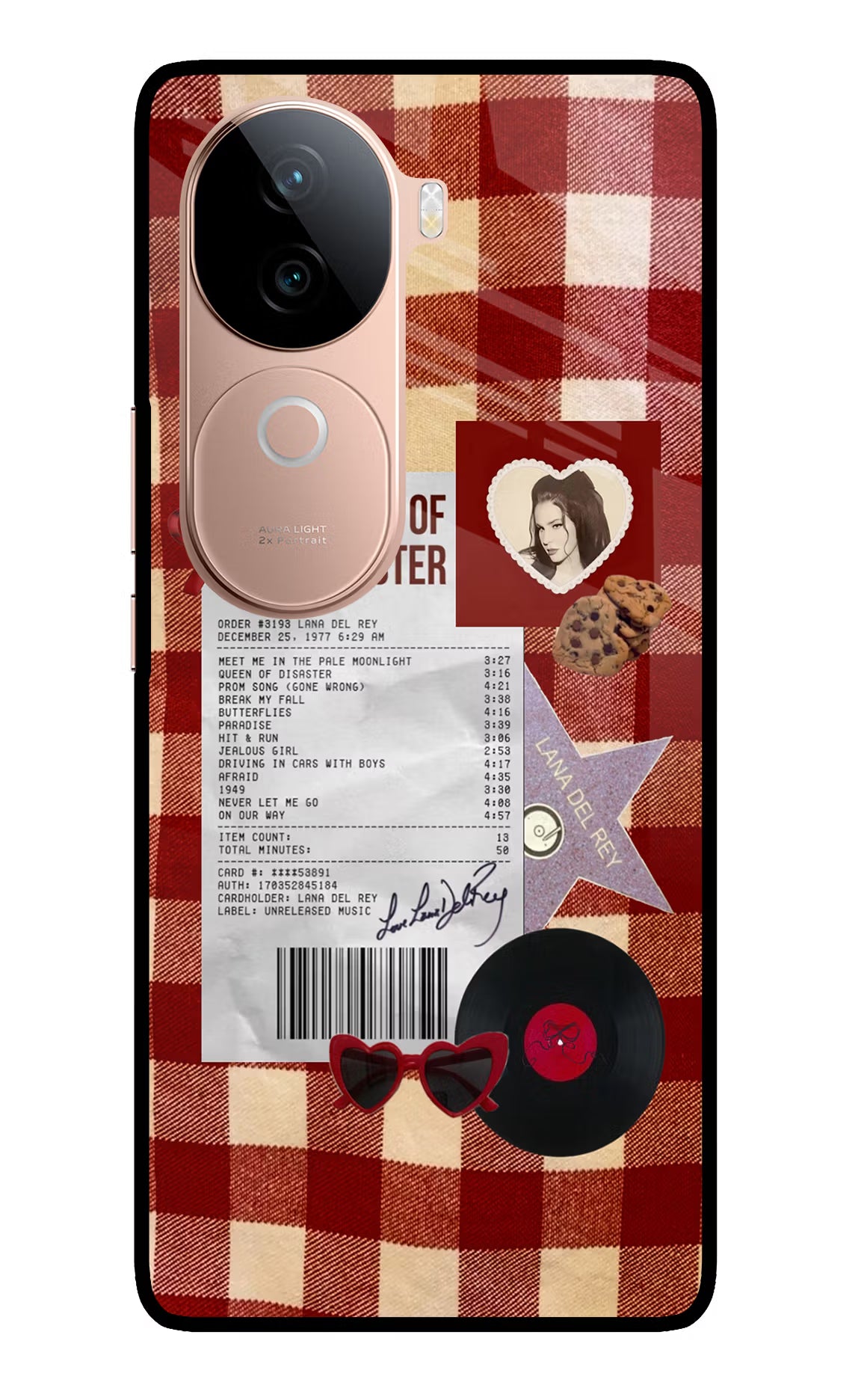 Queen of Disaster IQOO Z9s 5G Glass Case - Queen of Disaster IQOO Z9s 5G Glass Case Queen of Disaster IQOO Z9s 5G Glass Case