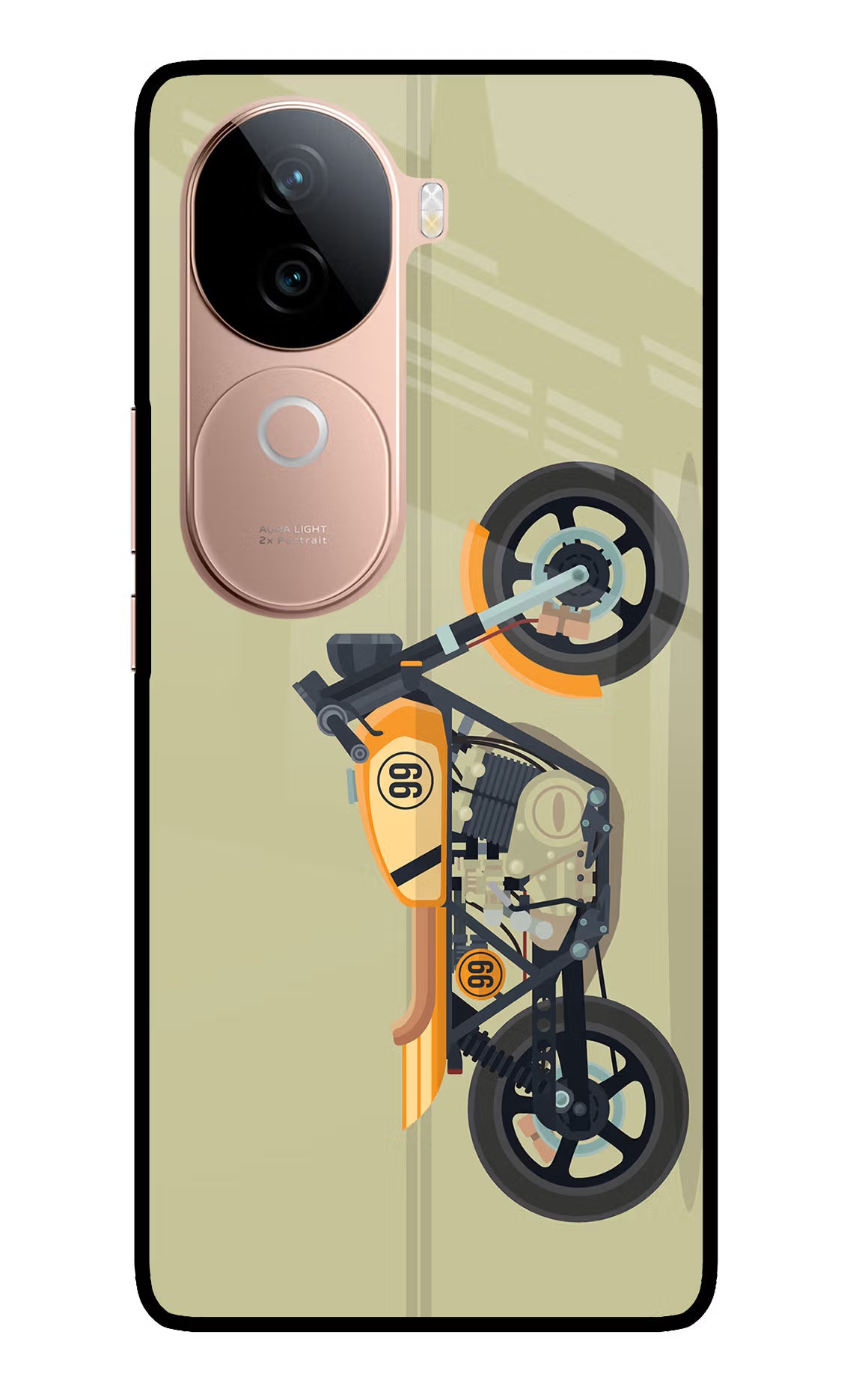 Vertical Speedster IQOO Z9s 5G Glass Case - Vertical Speedster IQOO Z9s 5G Glass Case Vertical Speedster IQOO Z9s 5G Glass Case