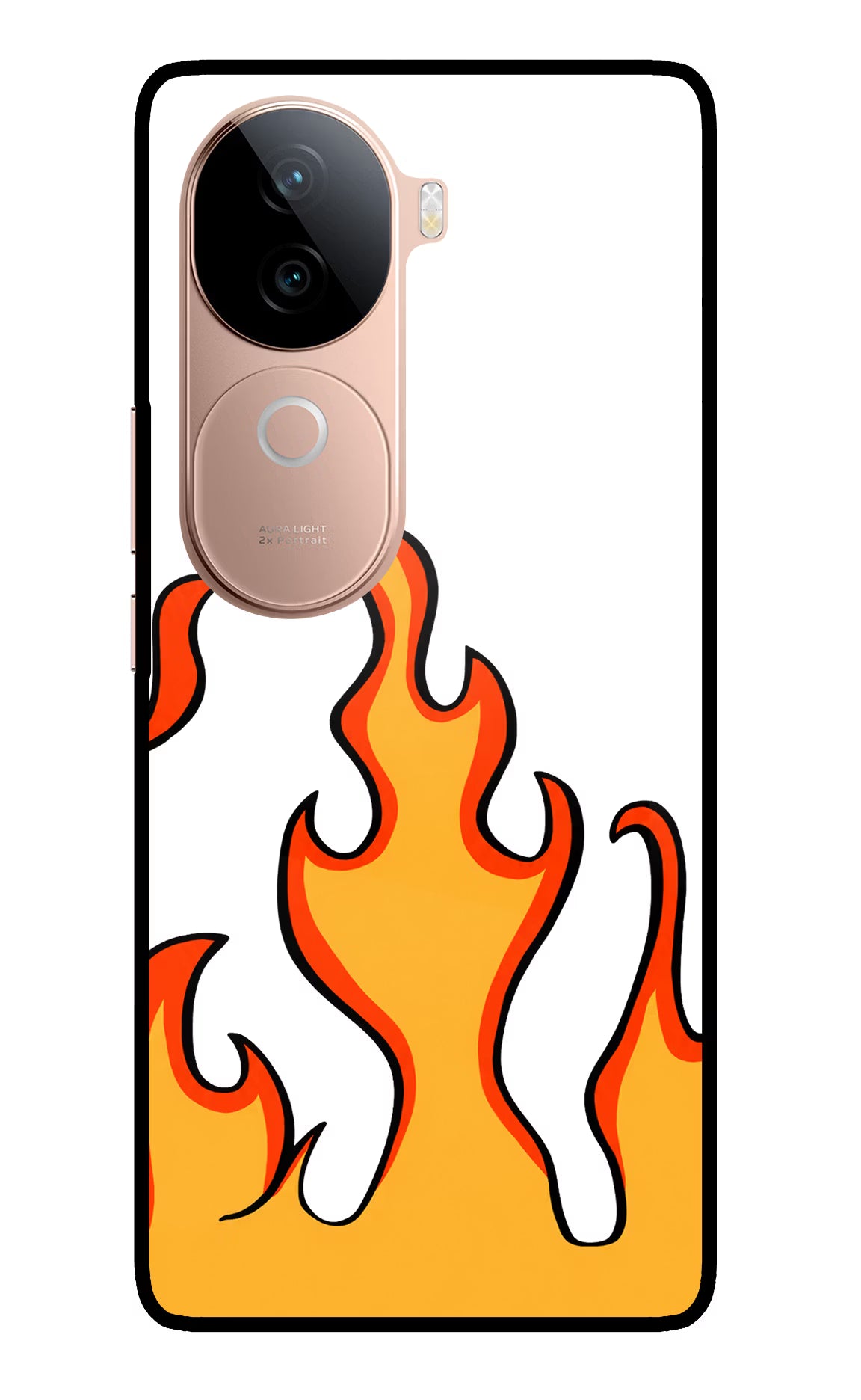 Fired Up – White IQOO Z9s 5G Glass Case - Fired Up – White IQOO Z9s 5G Glass Case Fired Up – White IQOO Z9s 5G Glass Case