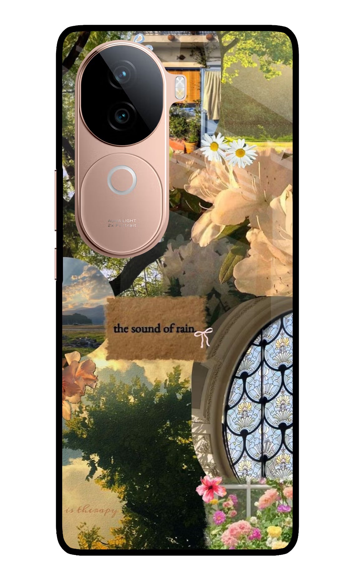 Rain IQOO Z9s 5G Glass Case - Rain IQOO Z9s 5G Glass Case Rain IQOO Z9s 5G Glass Case