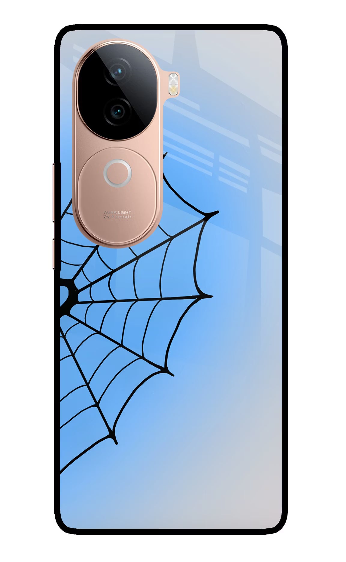 Blue Web IQOO Z9s 5G Glass Case - Blue Web IQOO Z9s 5G Glass Case Blue Web IQOO Z9s 5G Glass Case
