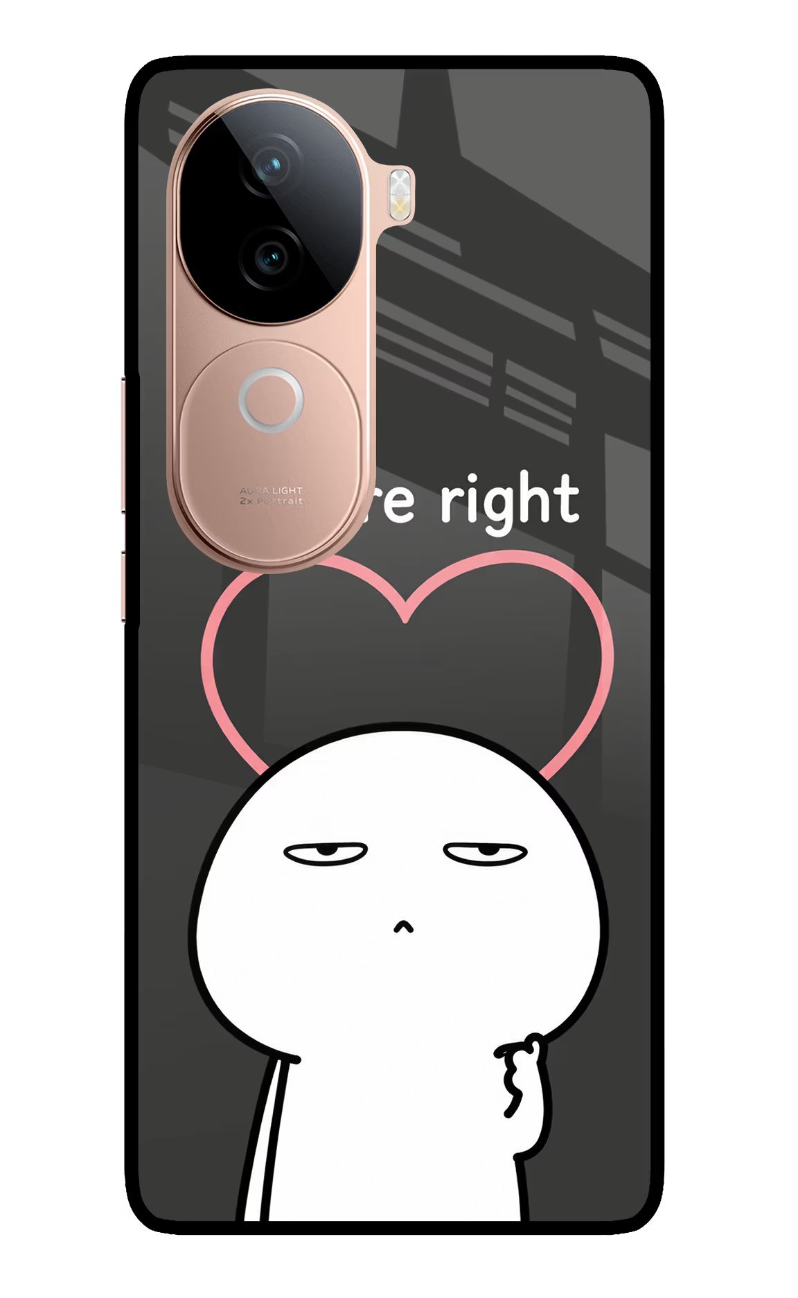 You're Right IQOO Z9s 5G Glass Case - You're Right IQOO Z9s 5G Glass Case You're Right IQOO Z9s 5G Glass Case